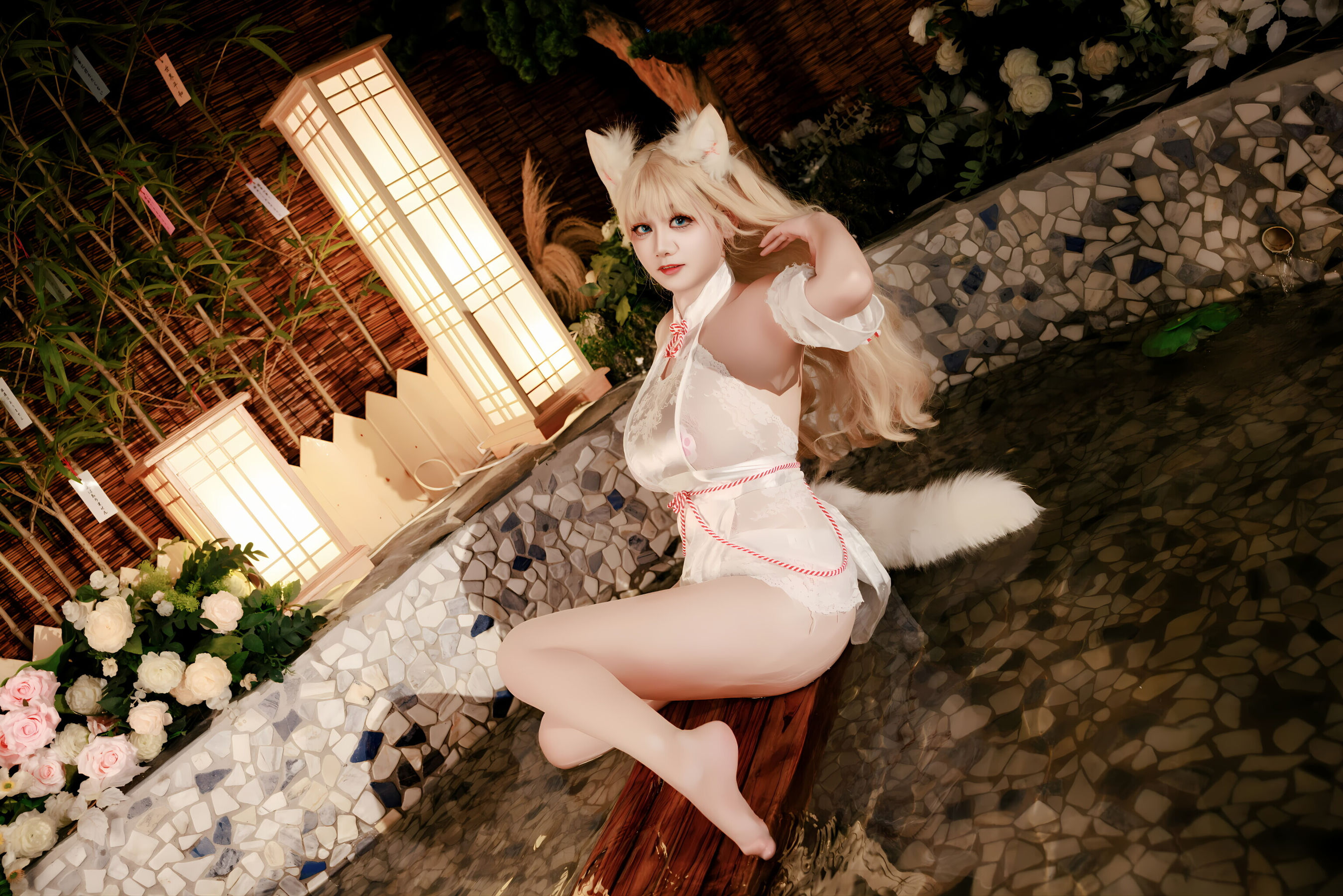 阿雪雪 - 温泉狐狸/(57P)