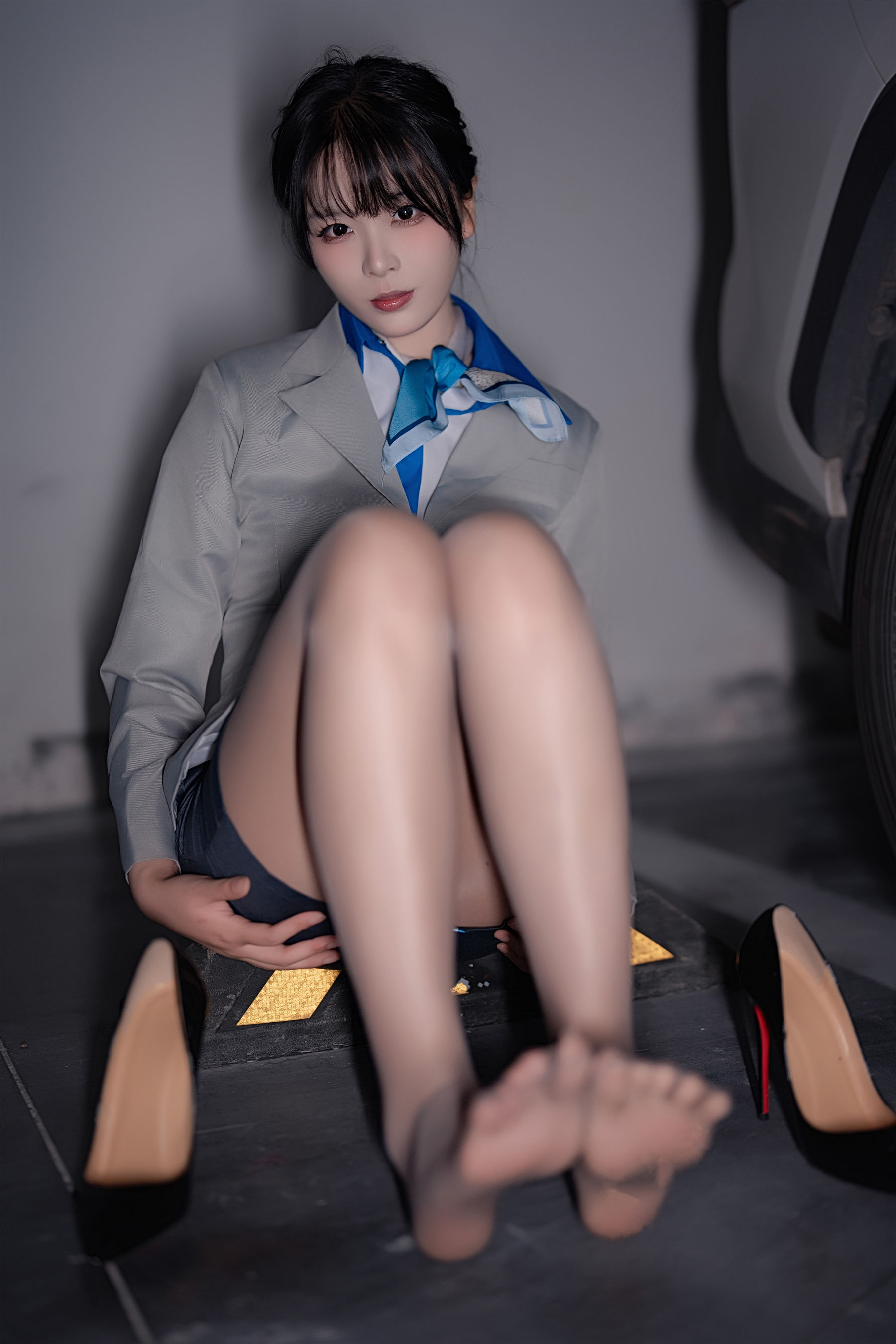 轩萧学姐 - 空姐车库/(28P)