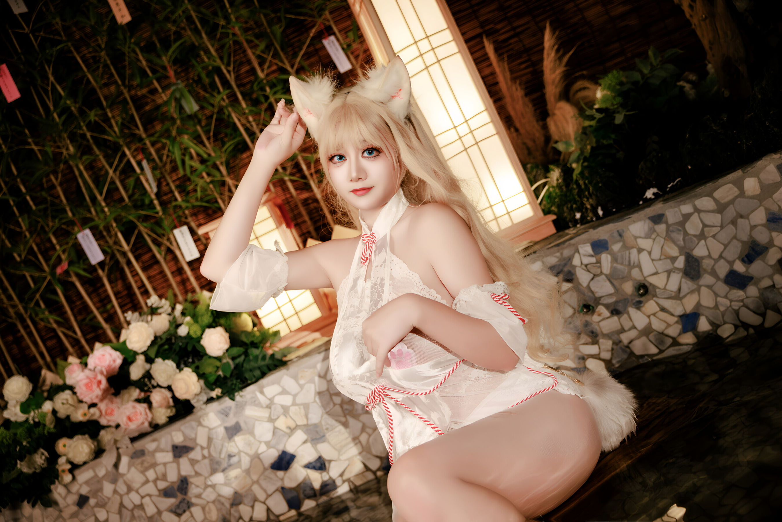 阿雪雪 - 温泉狐狸/(57P)