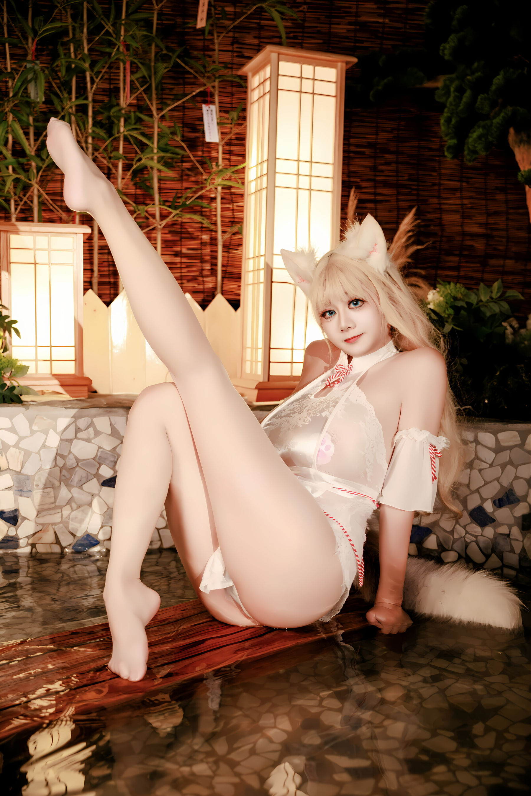 阿雪雪 - 温泉狐狸/(57P)