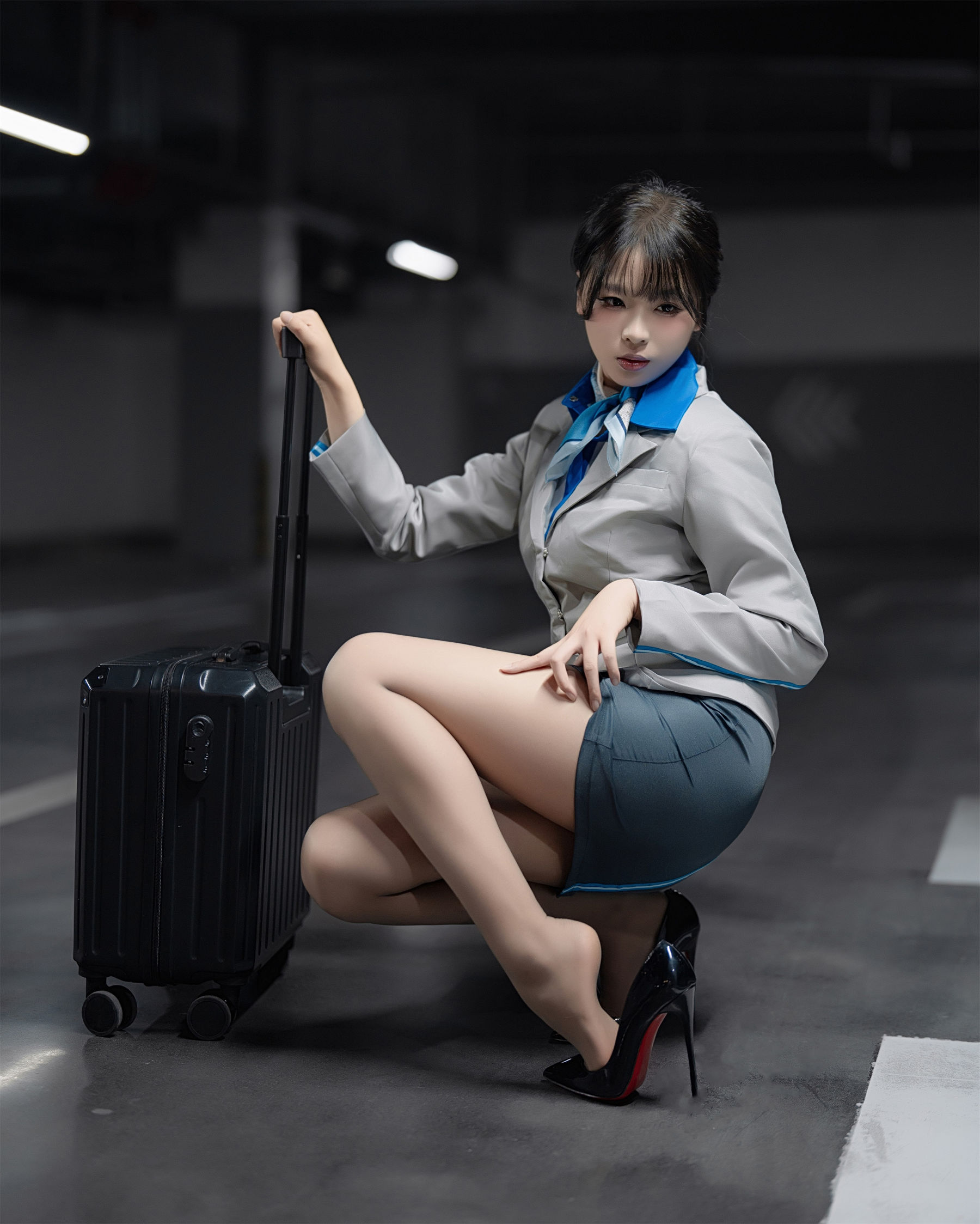 轩萧学姐 - 空姐车库/(28P)