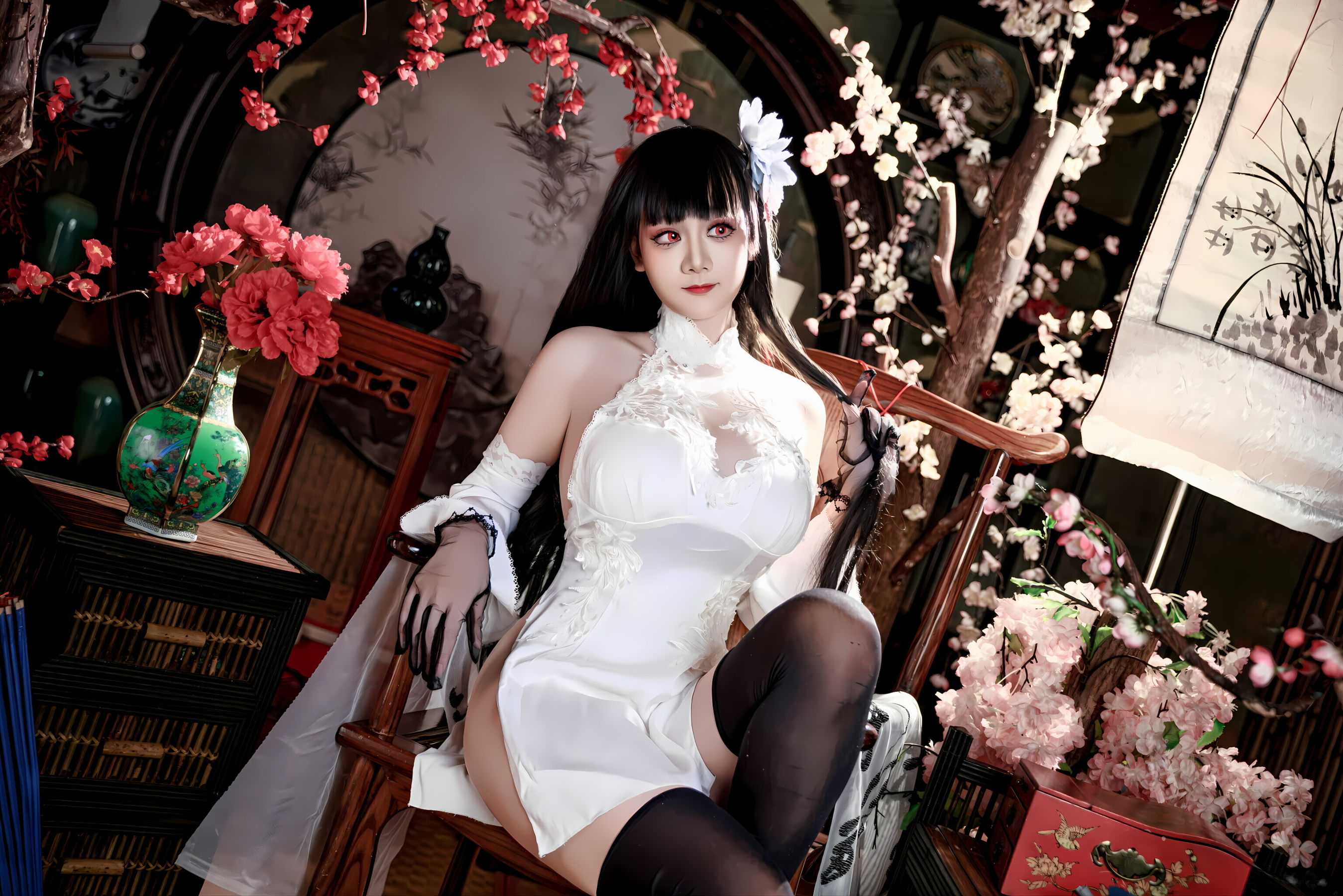 阿雪雪 - 碧蓝航线 逸仙 旗袍/(92P)