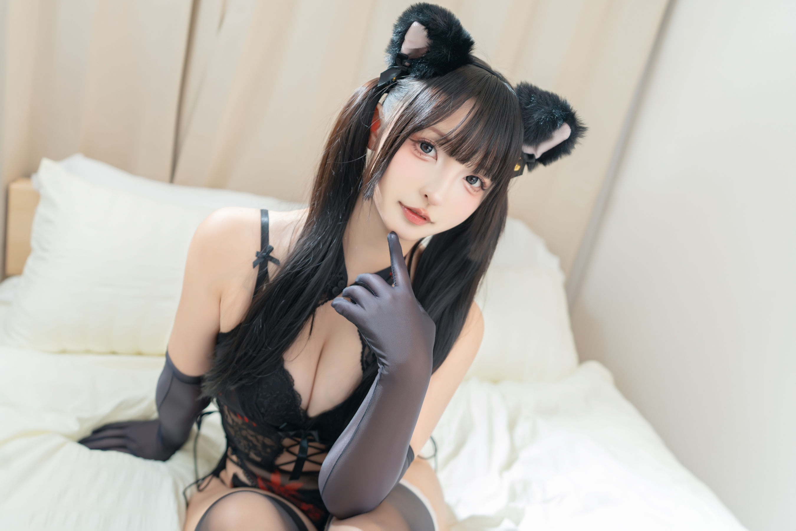 萝莉 神楽板真冬 之黑猫诱惑/(75P)