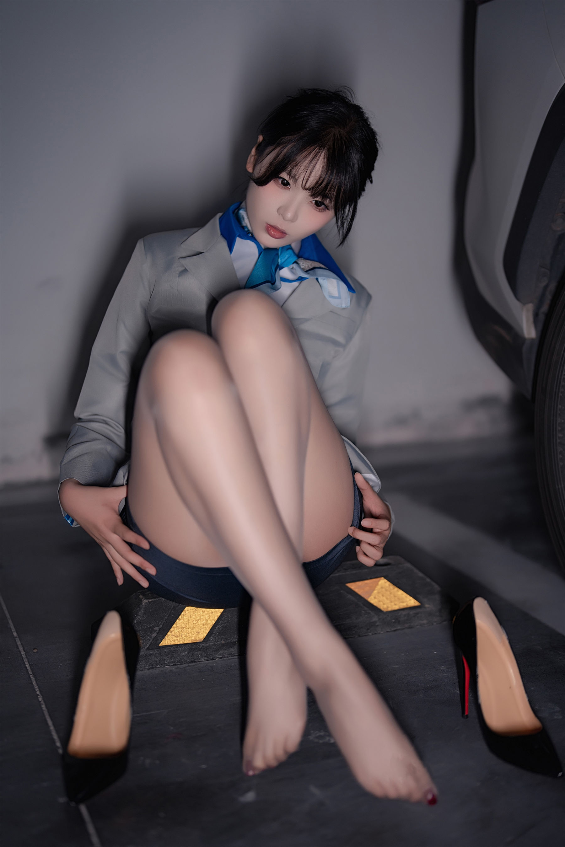 轩萧学姐 - 空姐车库/(28P)