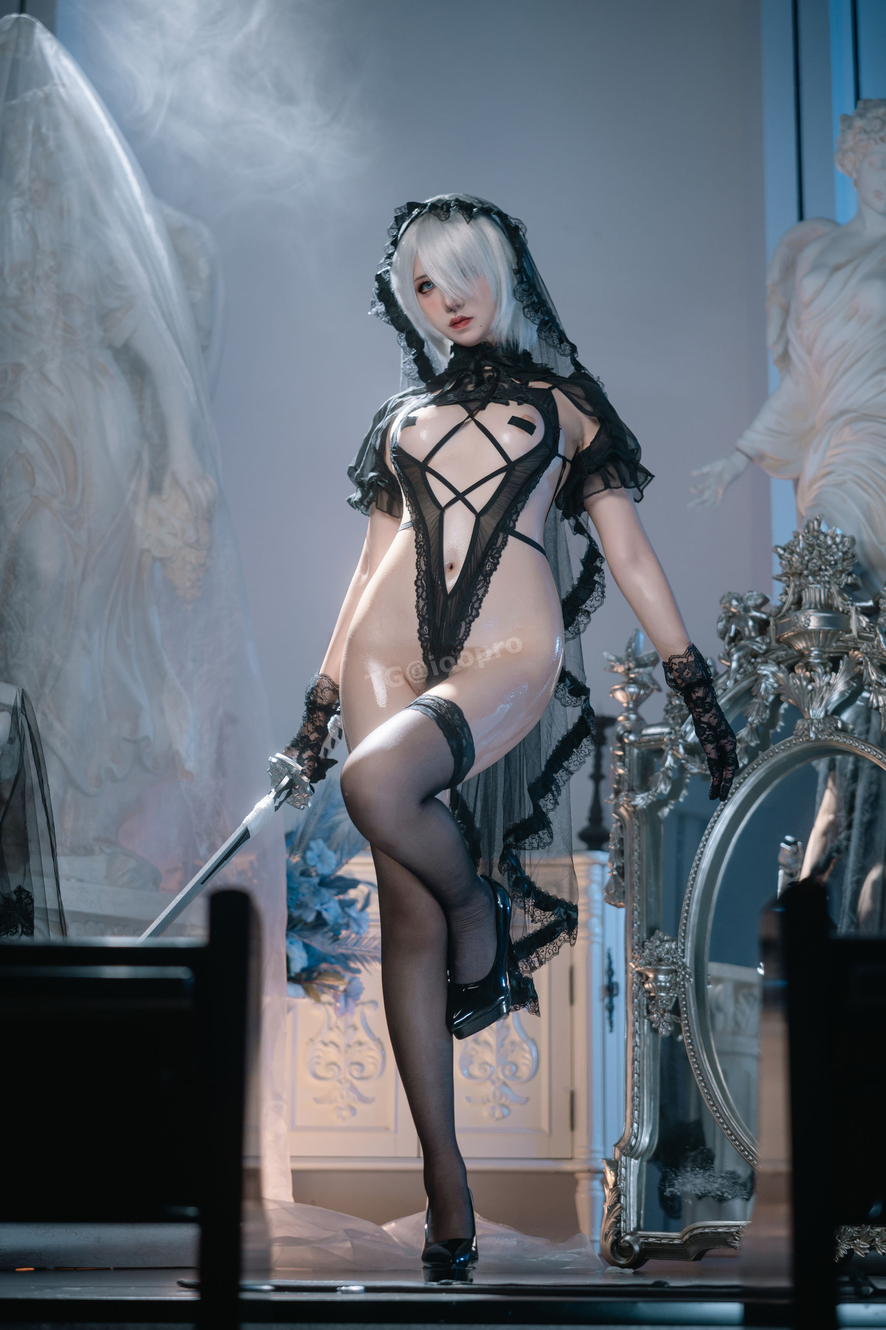 鬼马少女阿薰kaOri - 2B黑花嫁/(93P)