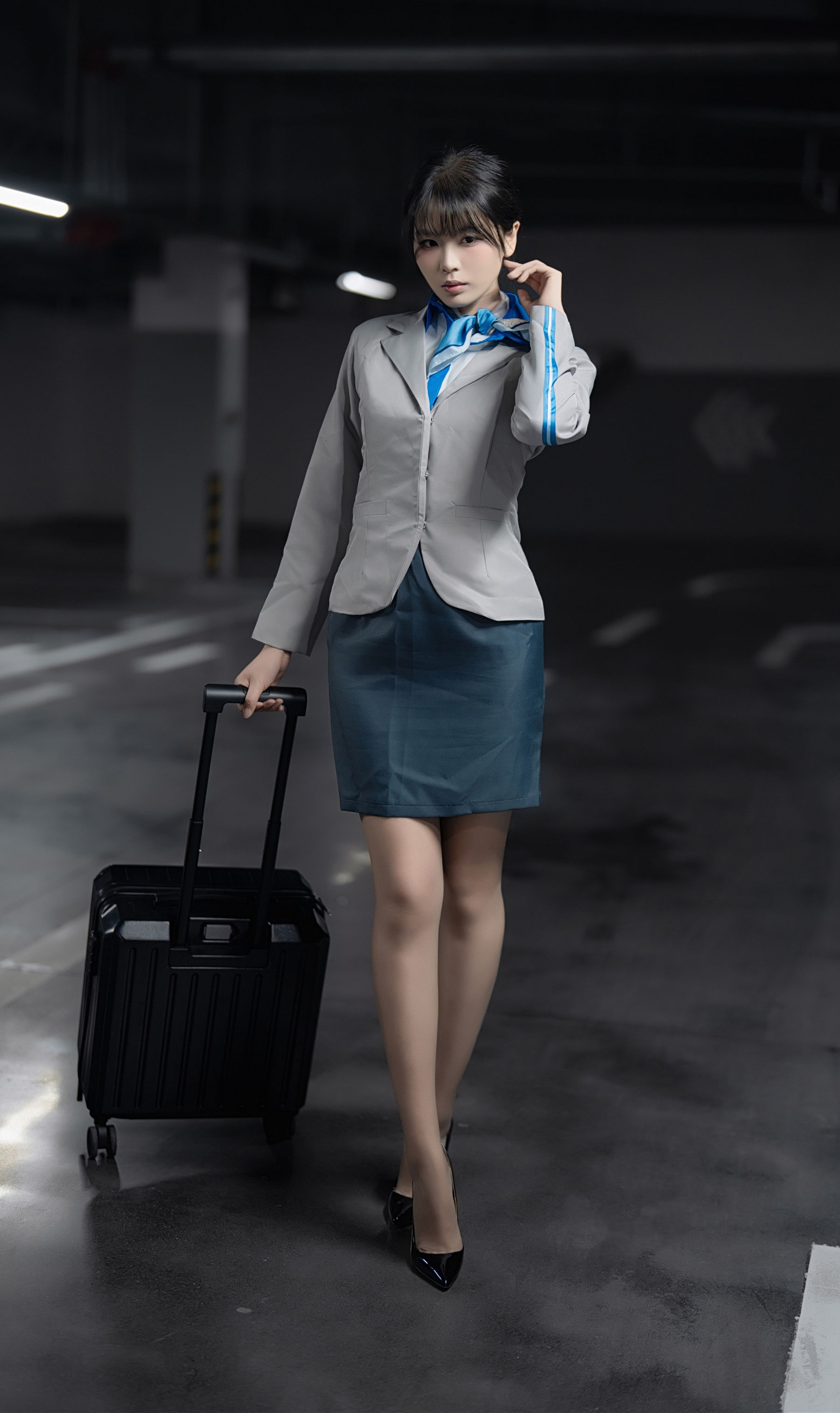 轩萧学姐 - 空姐车库/(28P)