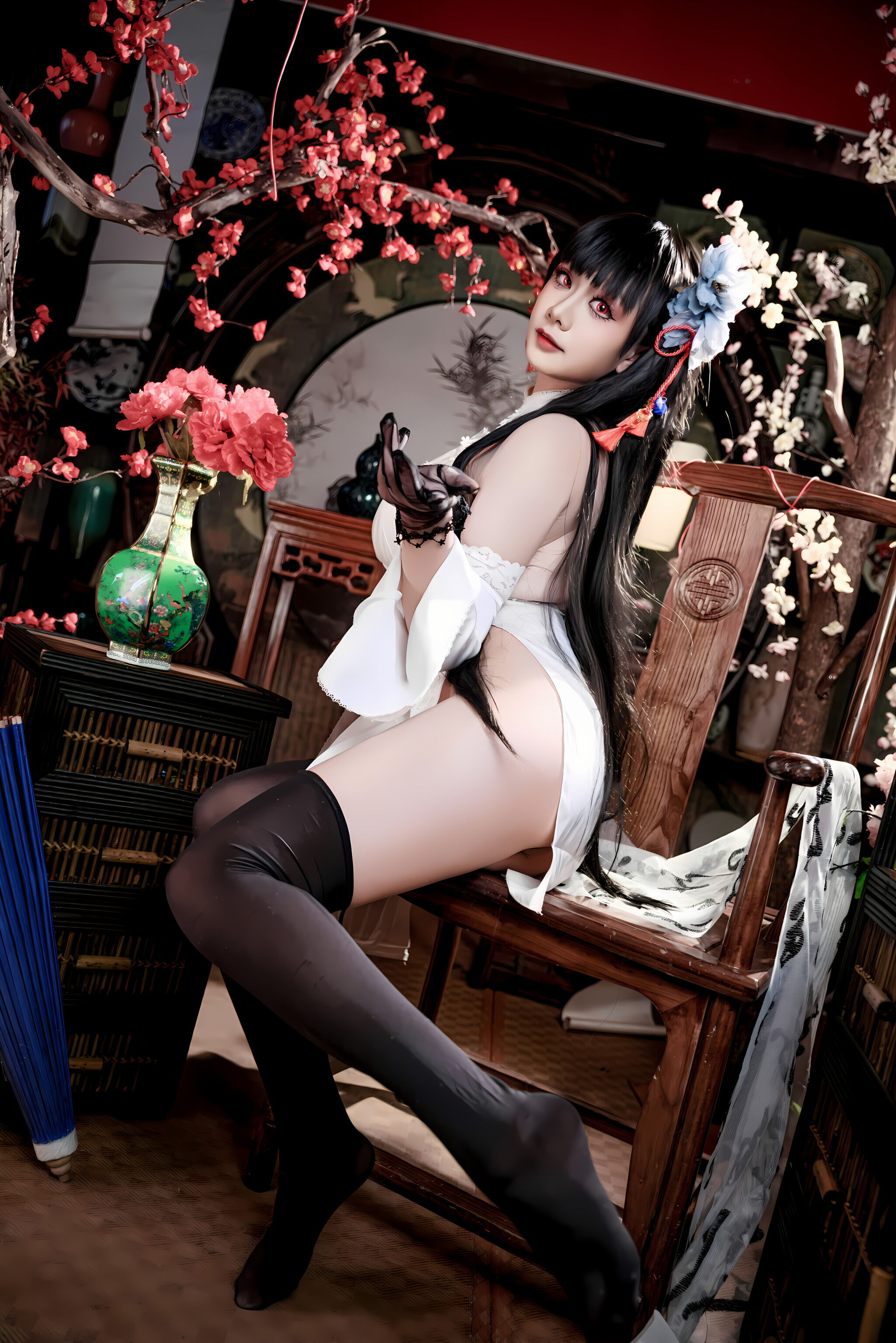 阿雪雪 - 碧蓝航线 逸仙 旗袍/(92P)