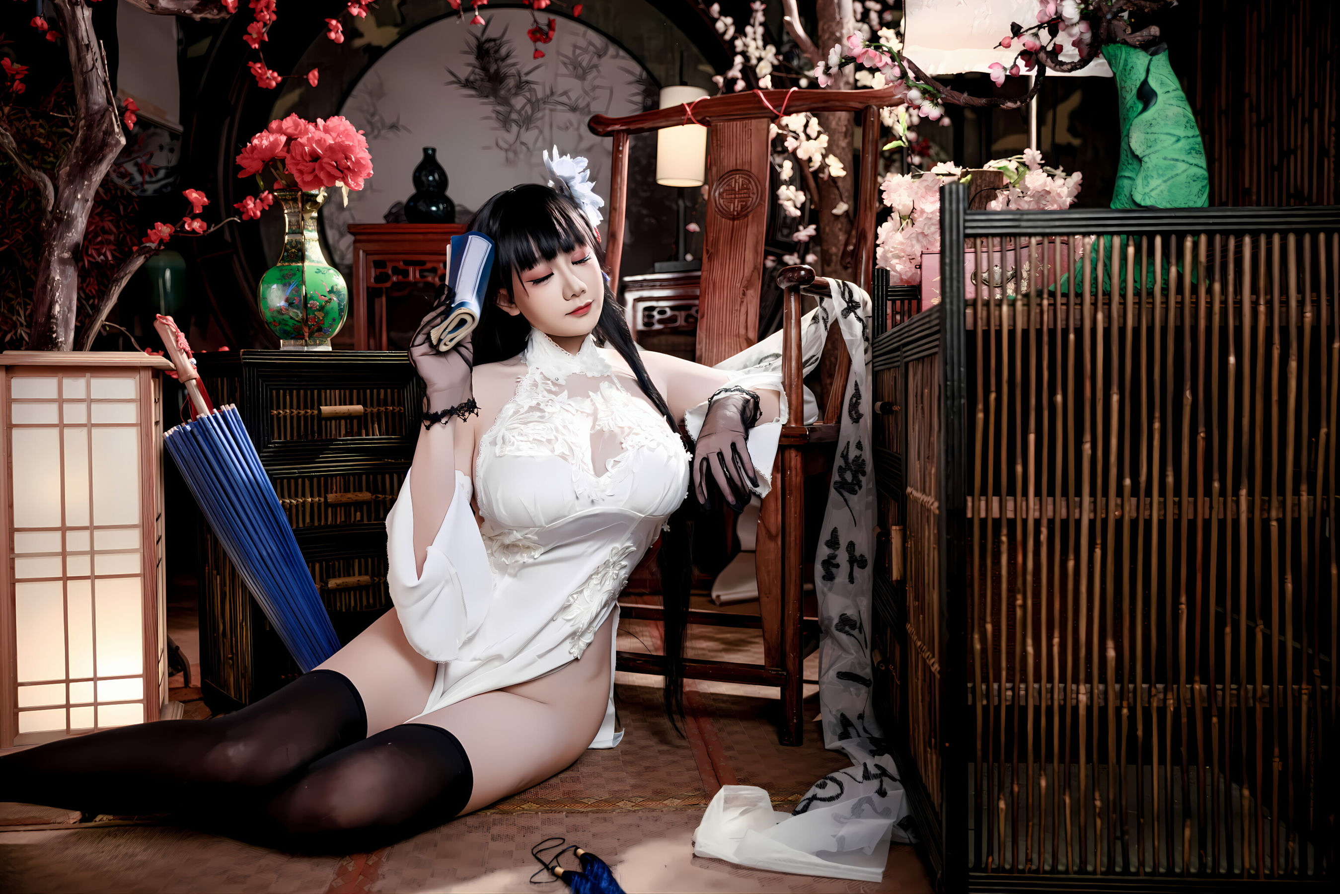 阿雪雪 - 碧蓝航线 逸仙 旗袍/(92P)