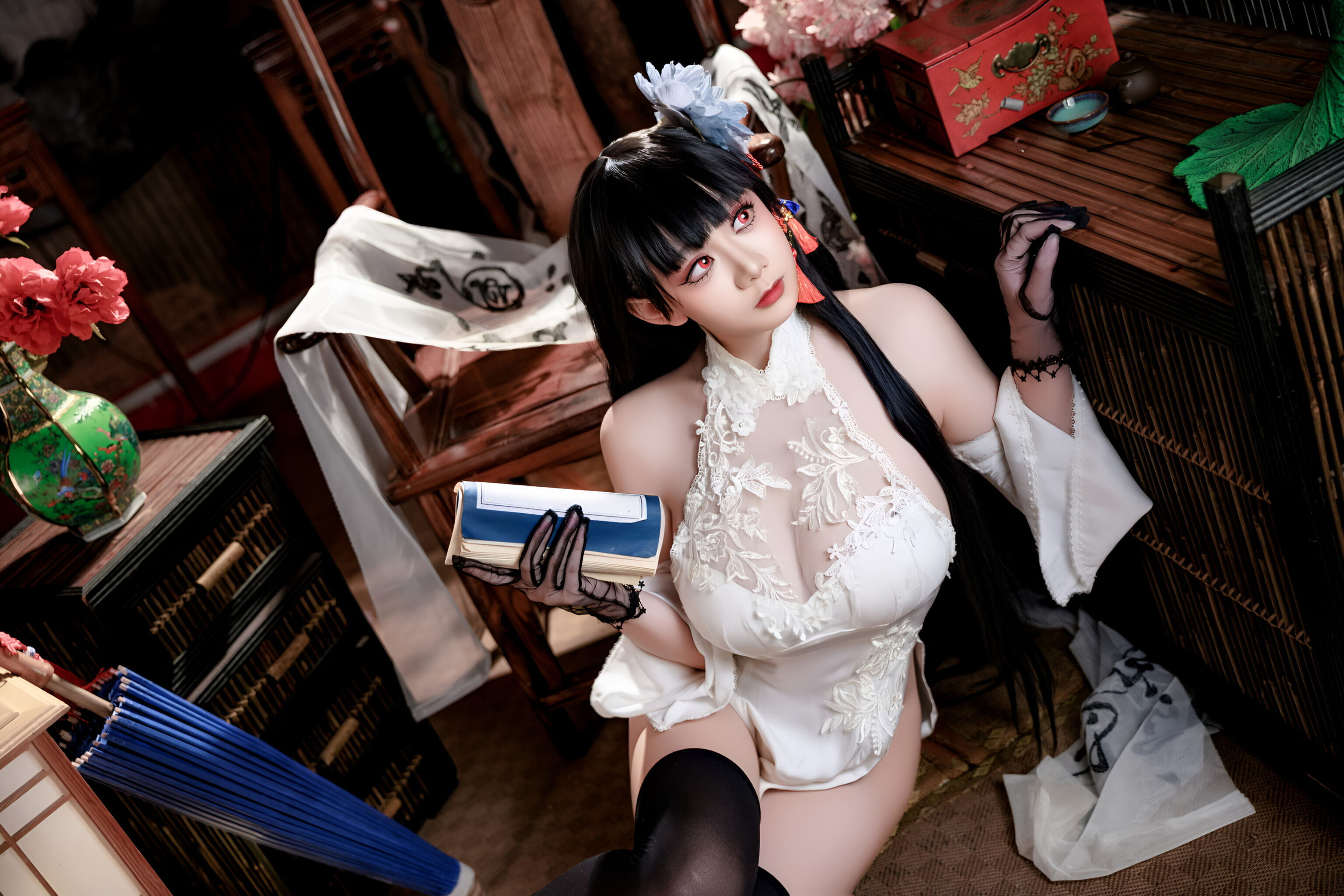 阿雪雪 - 碧蓝航线 逸仙 旗袍/(92P)