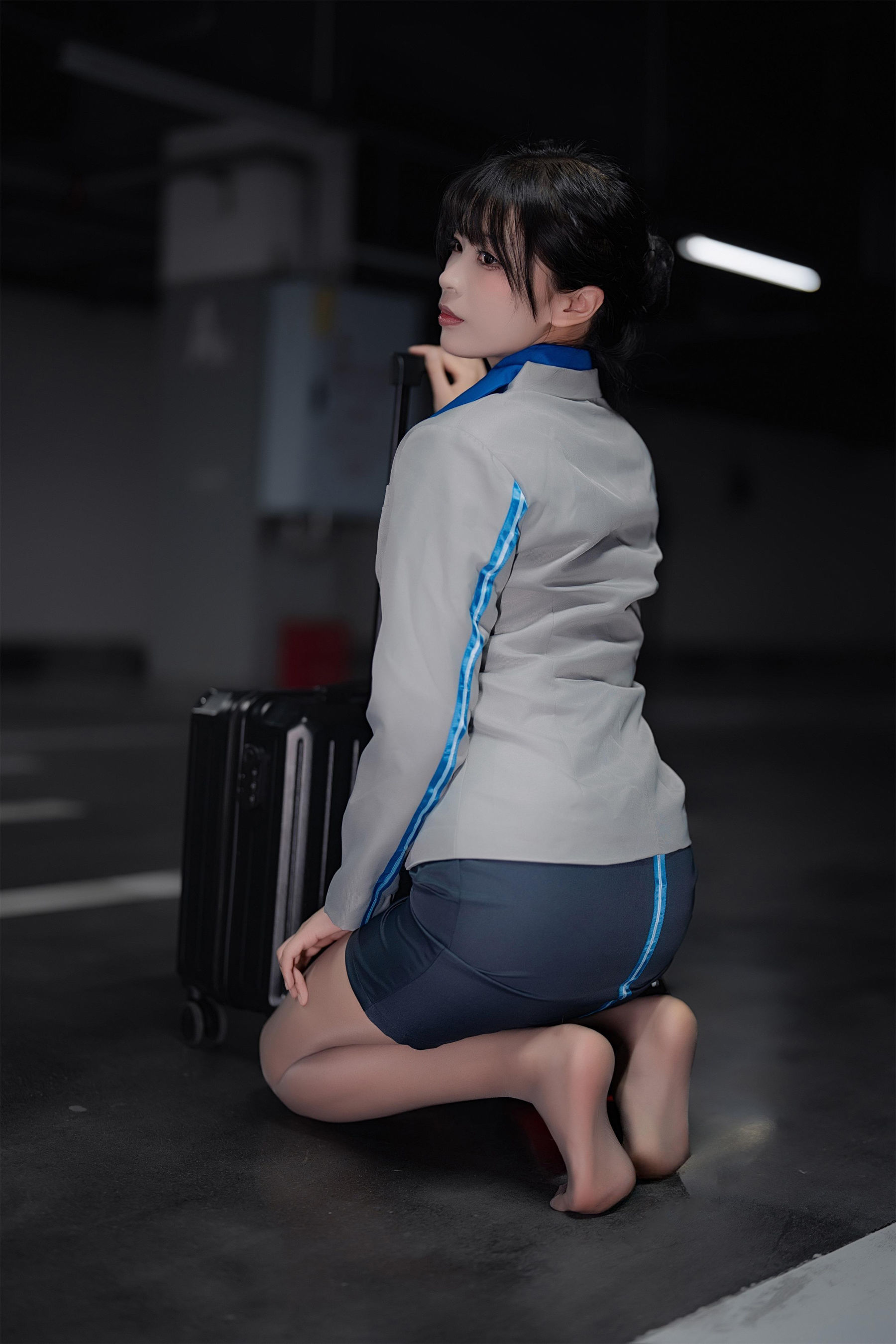 轩萧学姐 - 空姐车库/(28P)