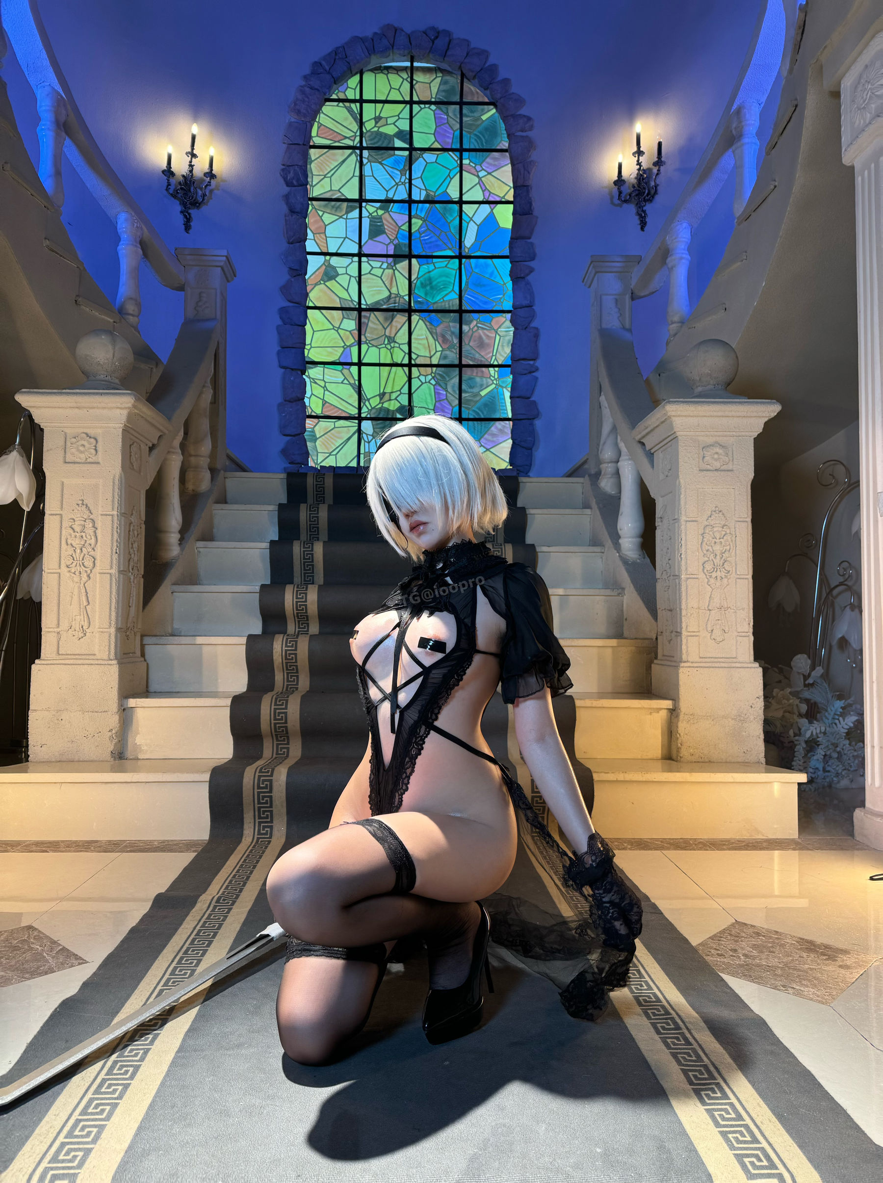 鬼马少女阿薰kaOri - 2B黑花嫁/(93P)