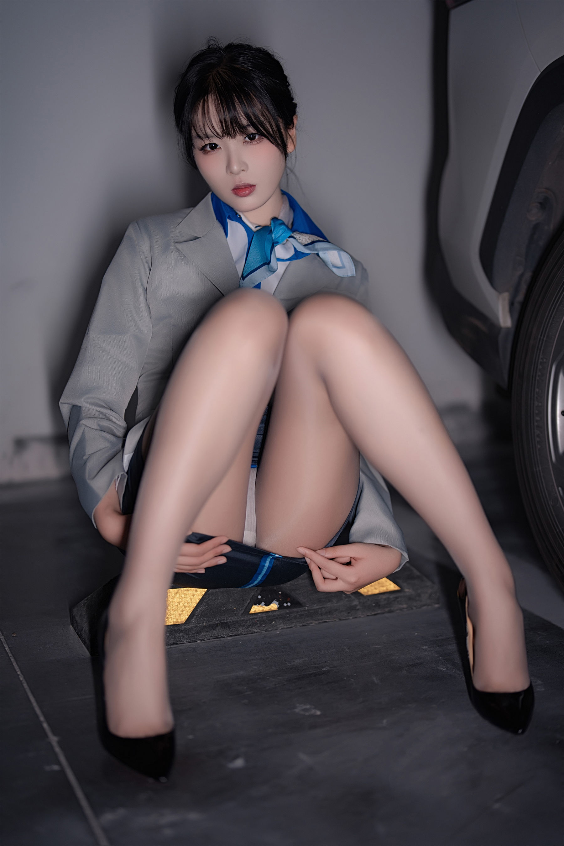 轩萧学姐 - 空姐车库/(28P)