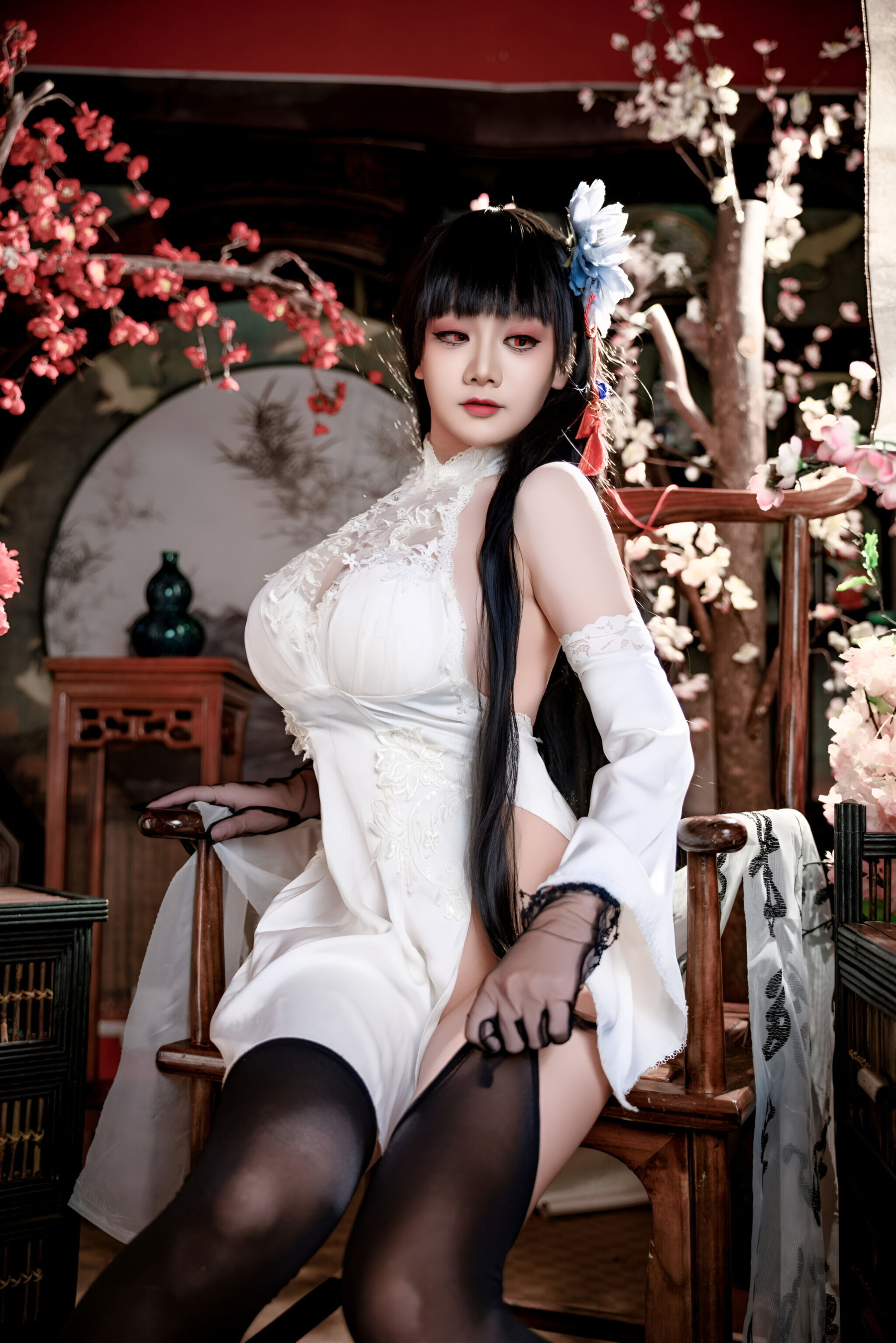 阿雪雪 - 碧蓝航线 逸仙 旗袍/(92P)