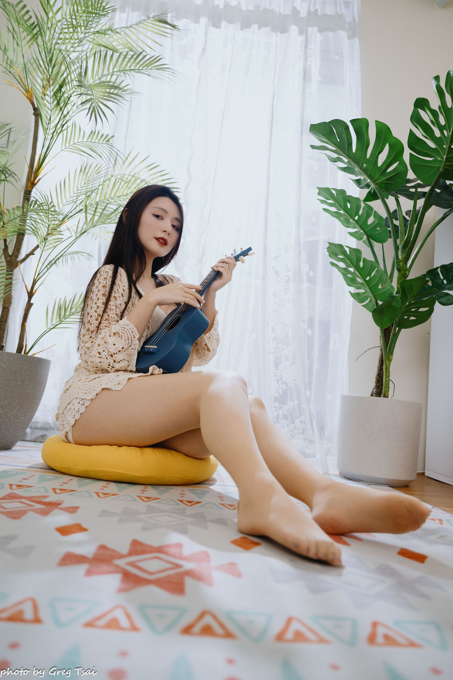 筱筱 - 休闲居家棚拍/(100P)