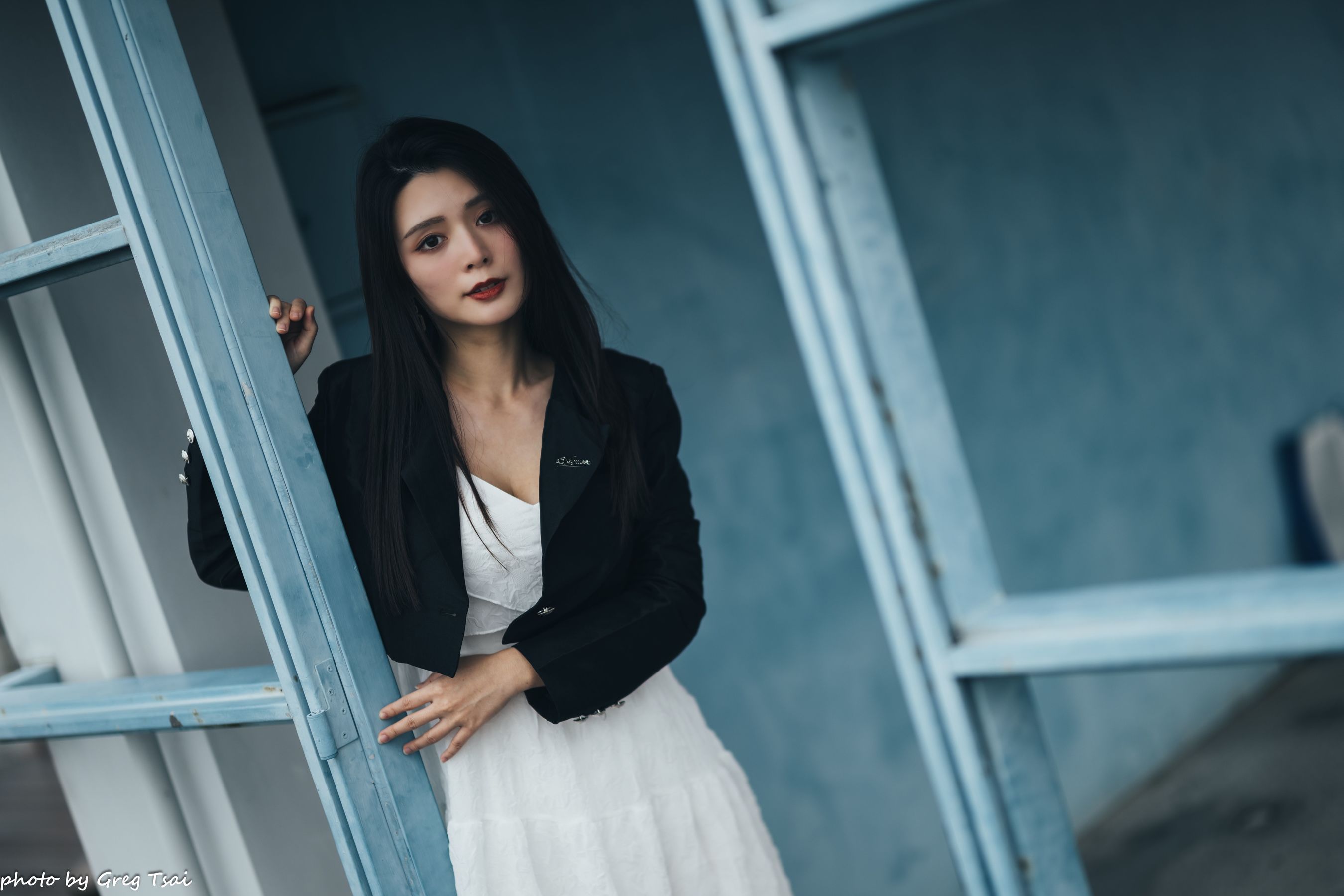 筱筱 - 天台连衣裙/(65P)