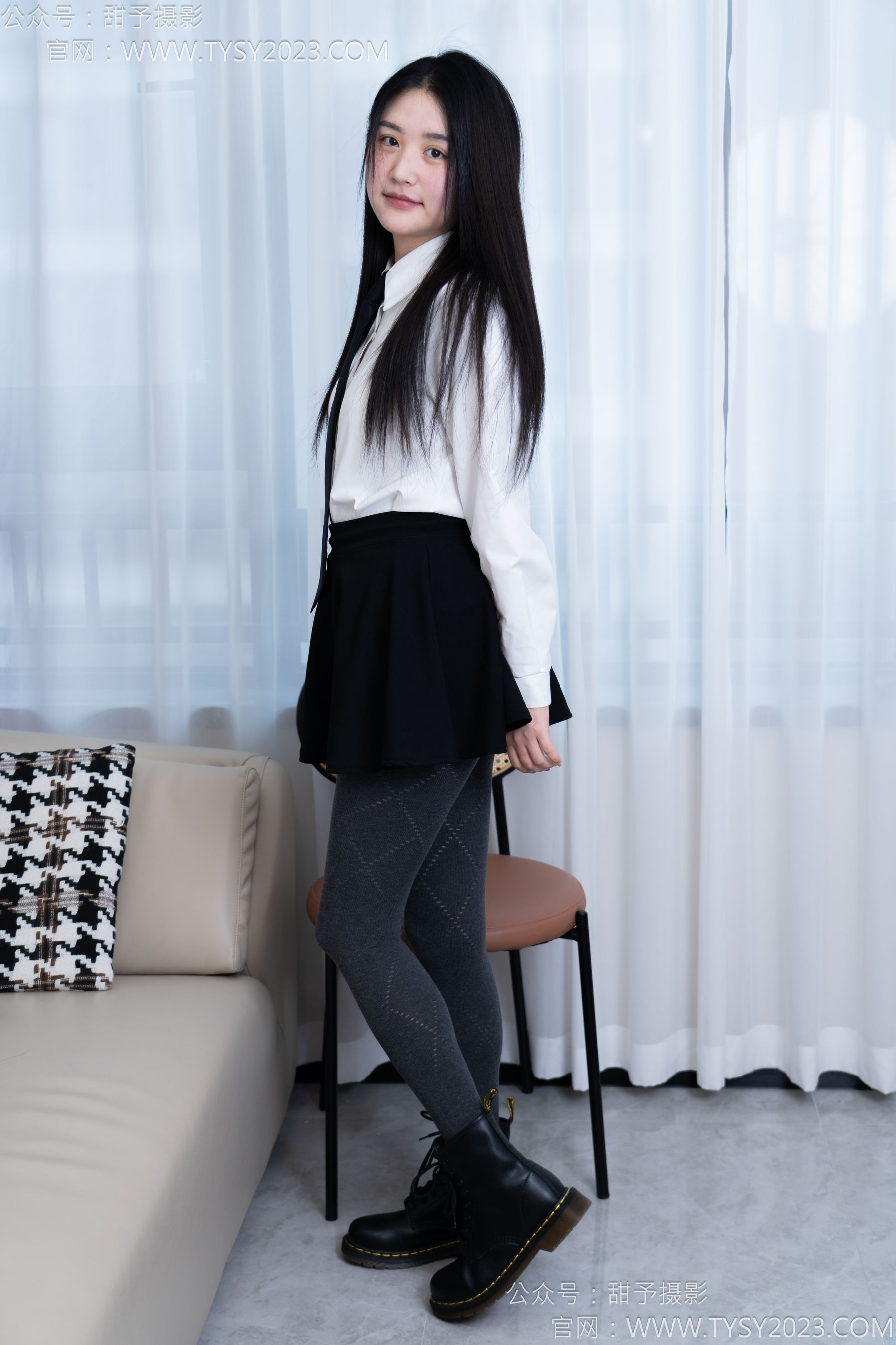 甜予摄影 No.168 澜澜 - 短靴、小腿袜、肉丝/(165P)