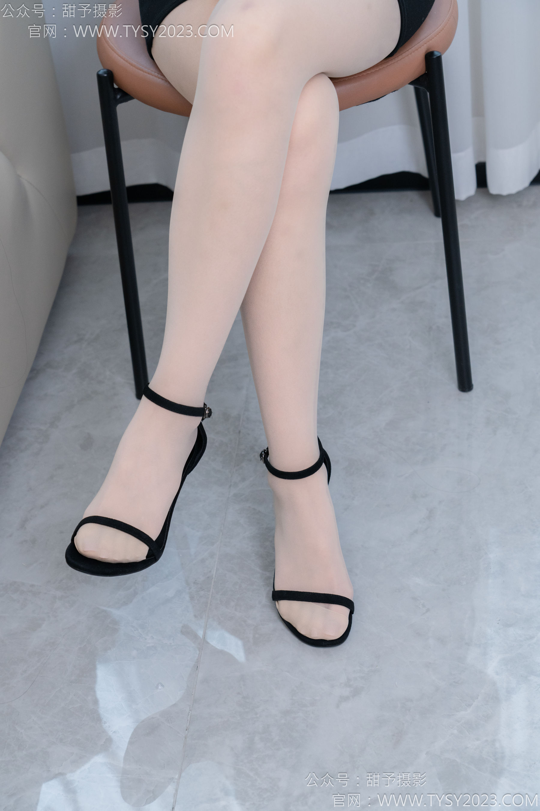 甜予摄影 No.188 贝壳 - 透明高跟、高跟鞋、薄肉丝、薄黑丝、裸足/(148P)