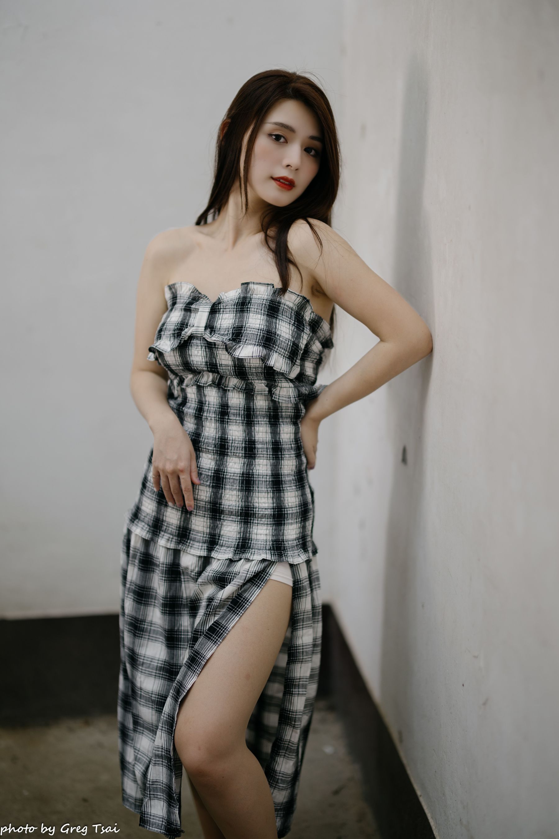 筱筱 - 桃园 格子裙/(119P)