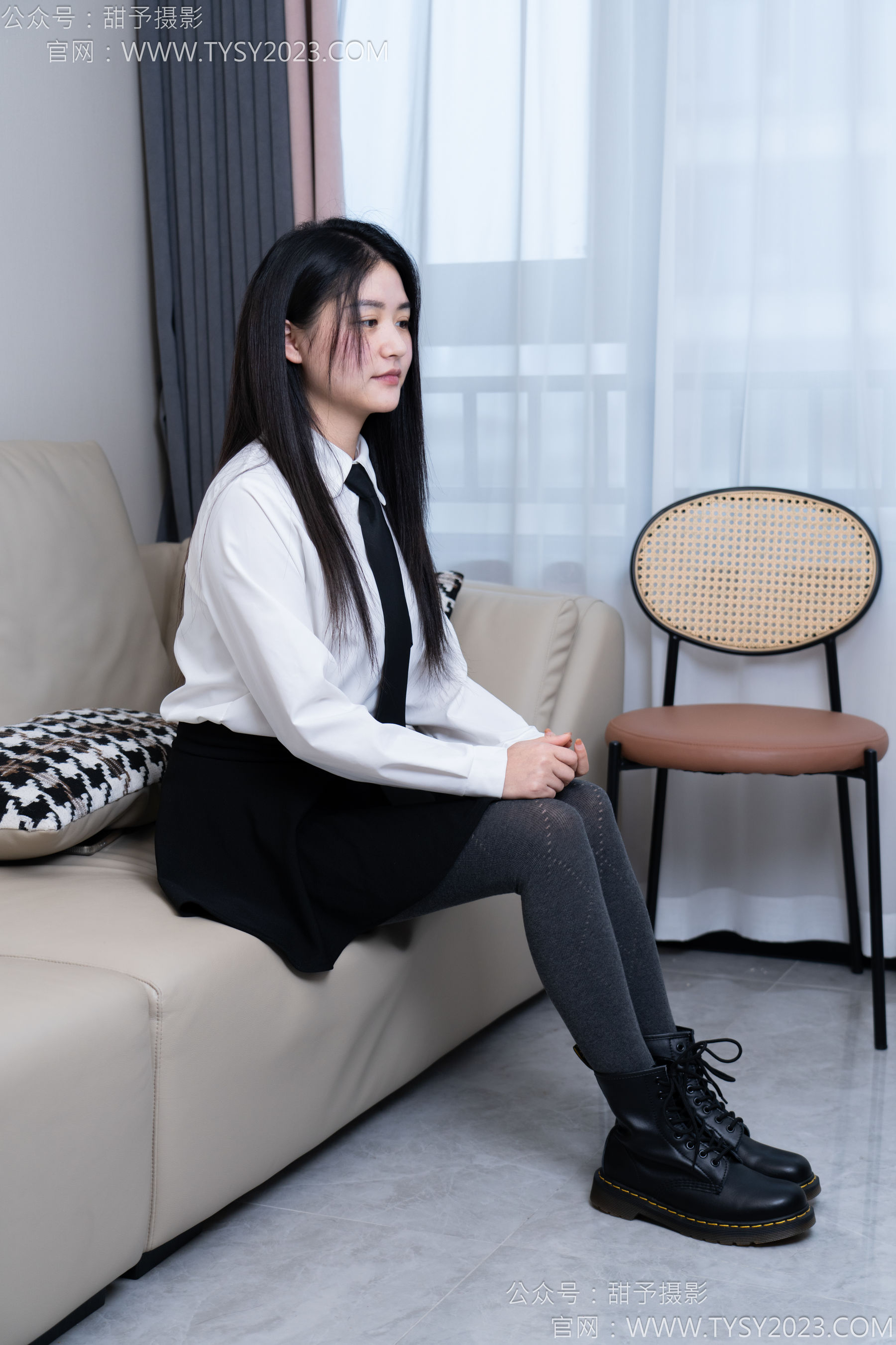 甜予摄影 No.168 澜澜 - 短靴、小腿袜、肉丝/(165P)