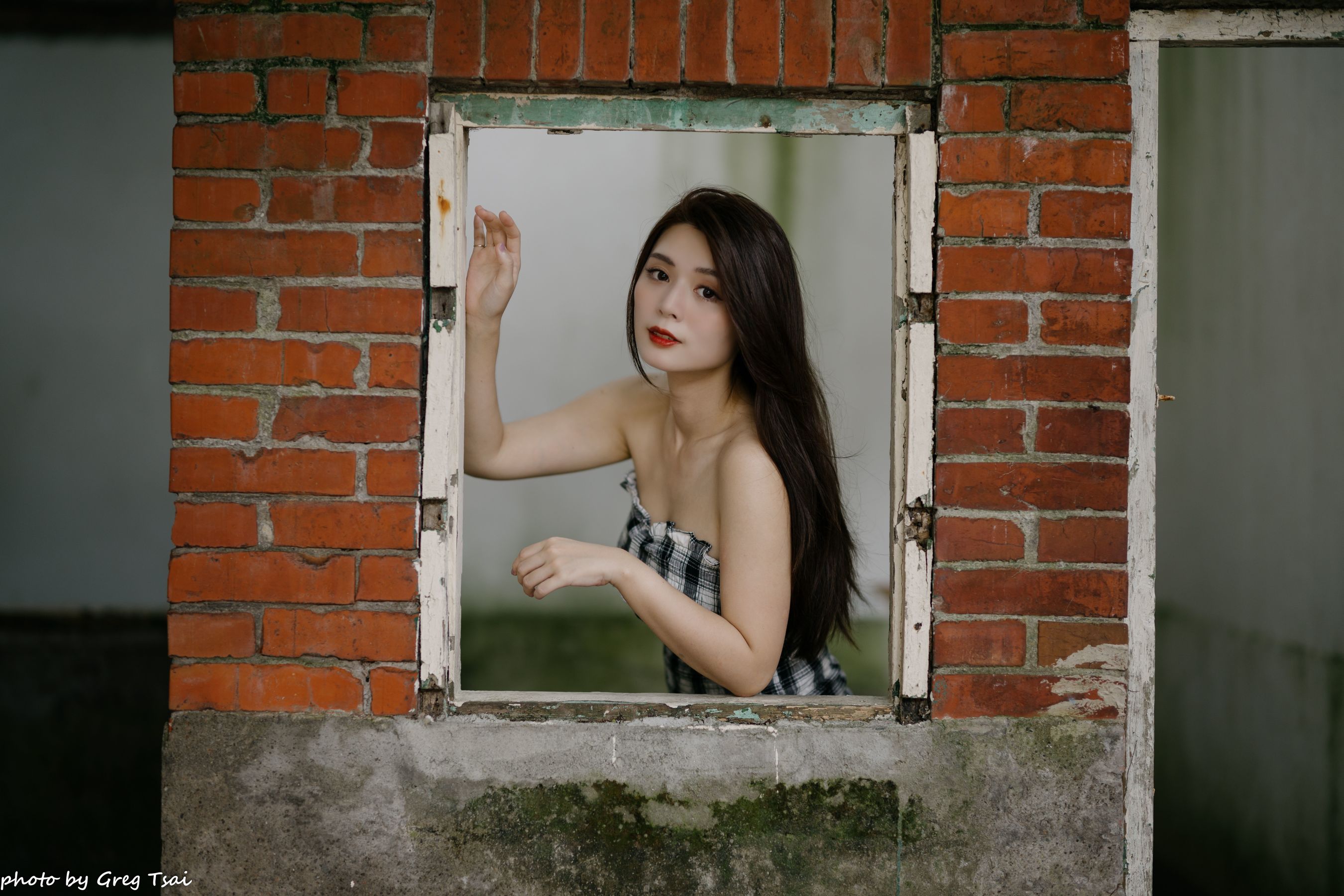 筱筱 - 桃园 格子裙/(119P)