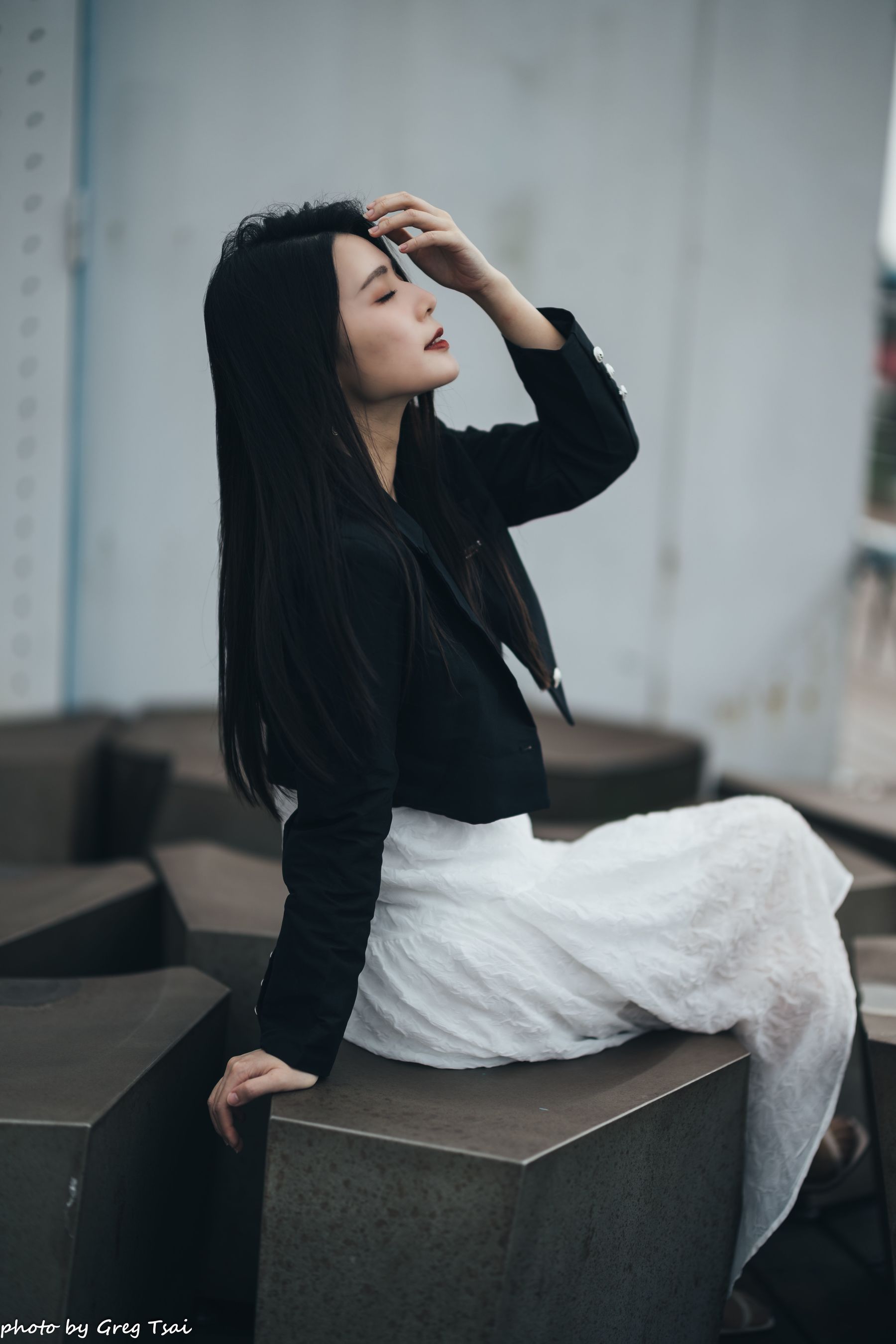 筱筱 - 天台连衣裙/(65P)