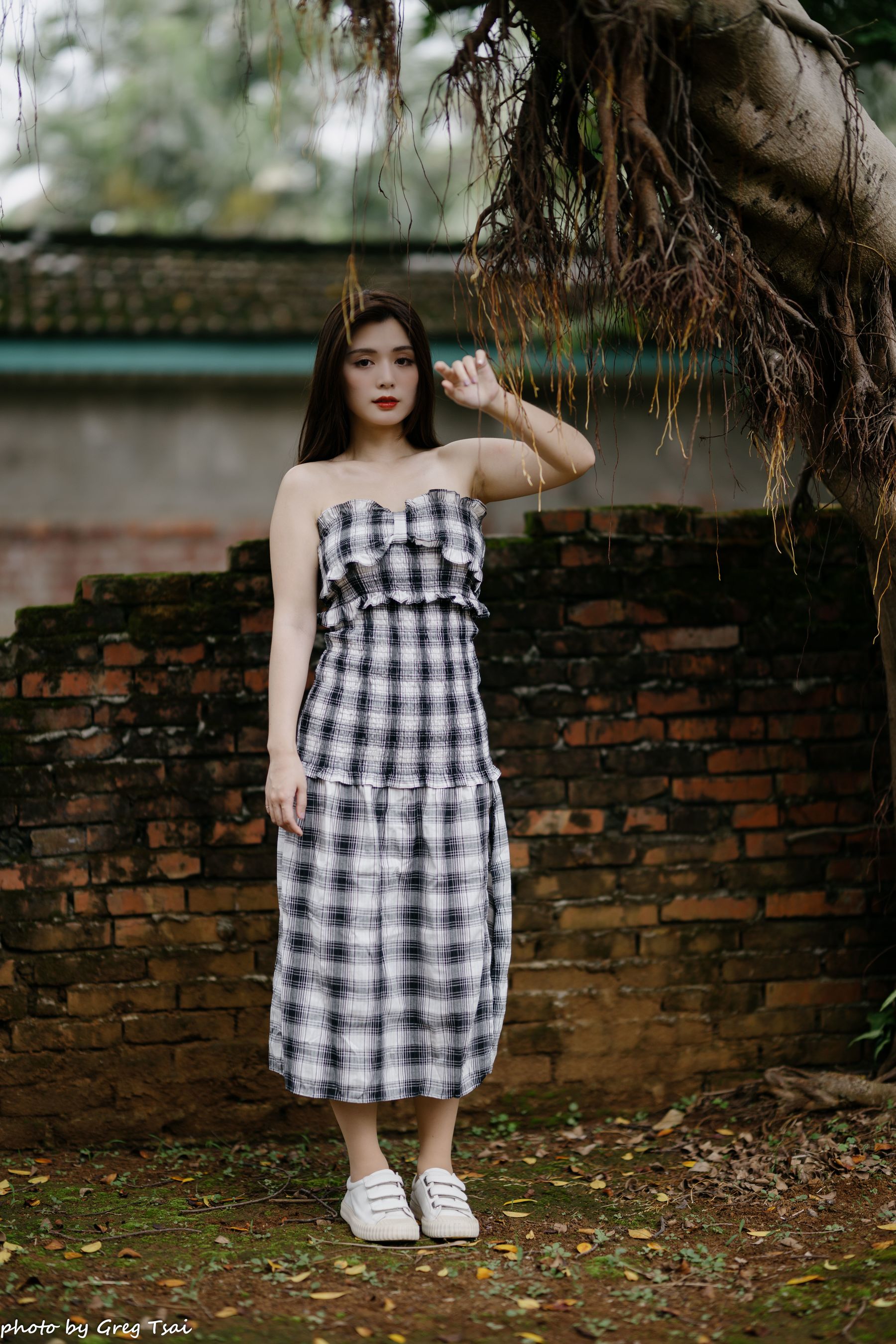 筱筱 - 桃园 格子裙/(119P)