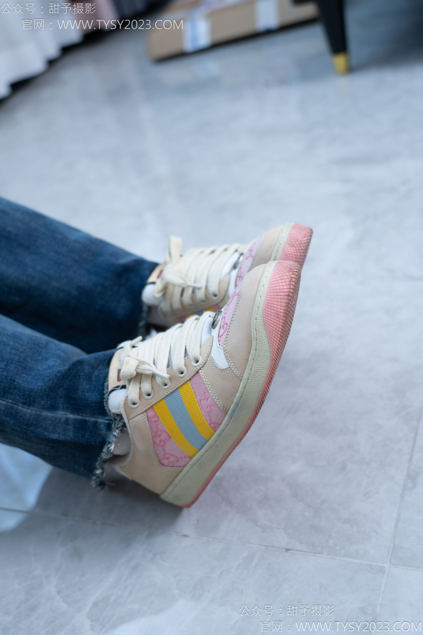 甜予摄影 No.170 珞珞 - 板鞋、白棉袜、裸足/(130P)