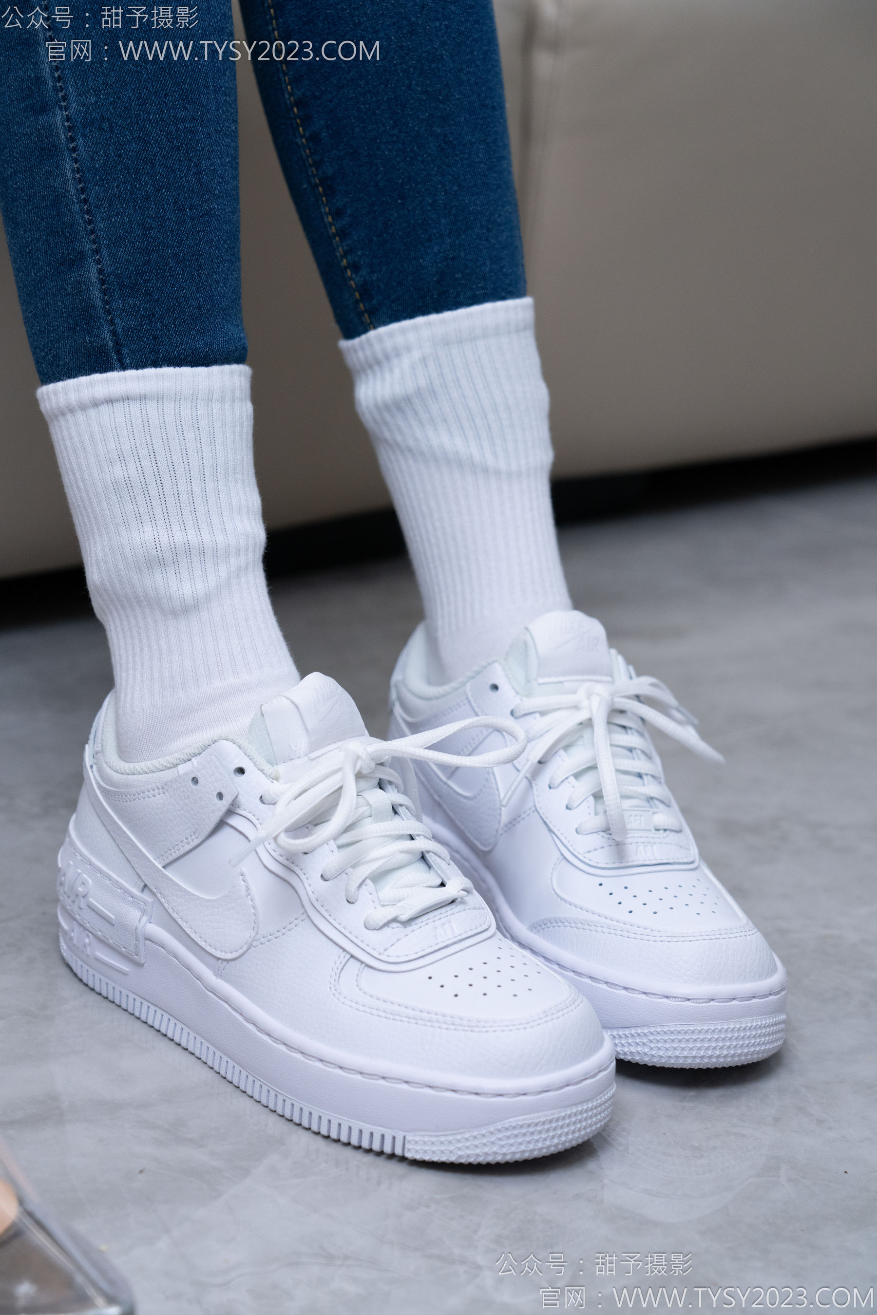 甜予摄影 No.179 珞珞 - 高跟鞋、板鞋、人字拖、白棉袜/(129P)