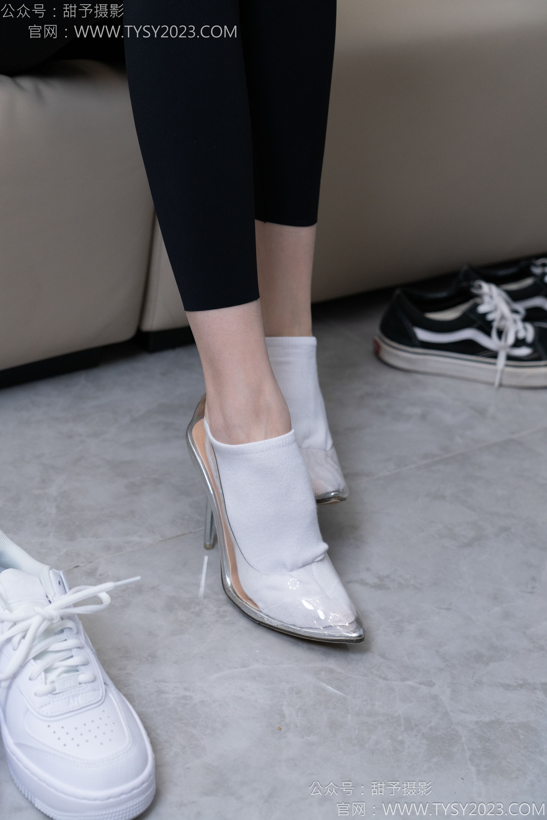 甜予摄影 No.179 珞珞 - 高跟鞋、板鞋、人字拖、白棉袜/(129P)