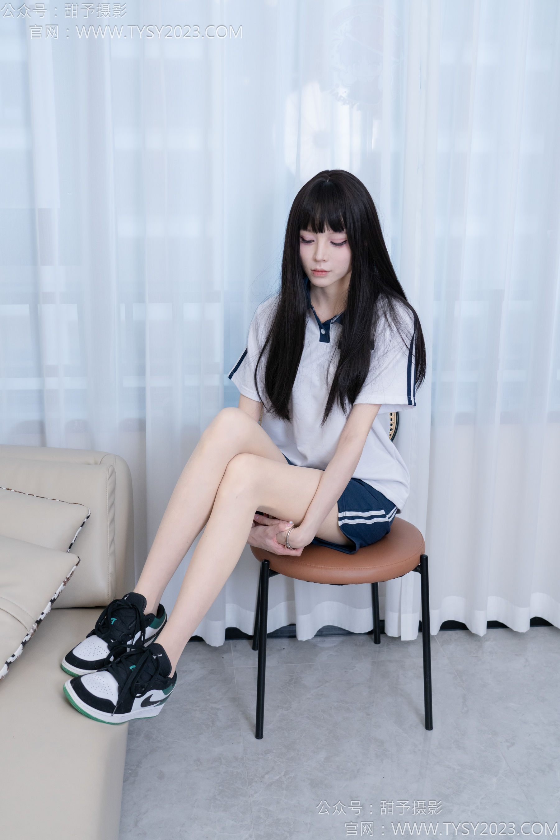 甜予摄影 No.176 珞珞 - 板鞋、薄肉丝/(134P)