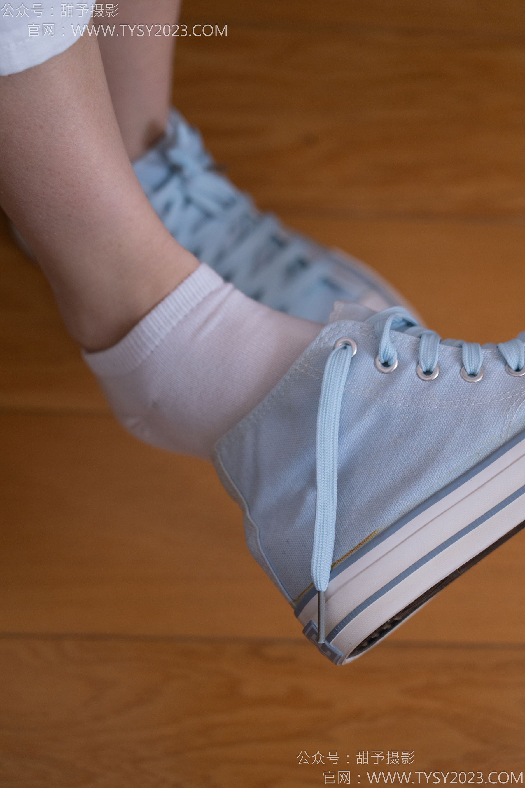 甜予摄影 No.171 璇璇 - 帆布鞋、白棉袜、抖腿剧情/(151P)