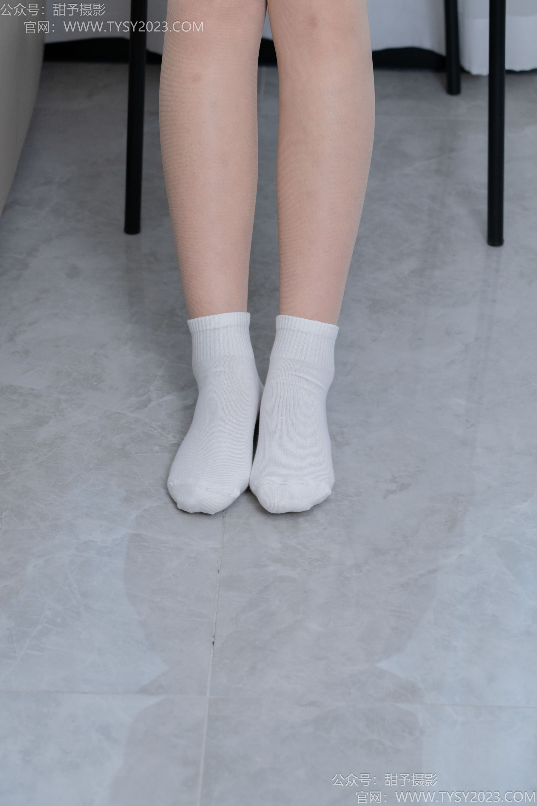 甜予摄影 No.191 贝壳 - 皮鞋、白棉袜、薄肉丝/(135P)