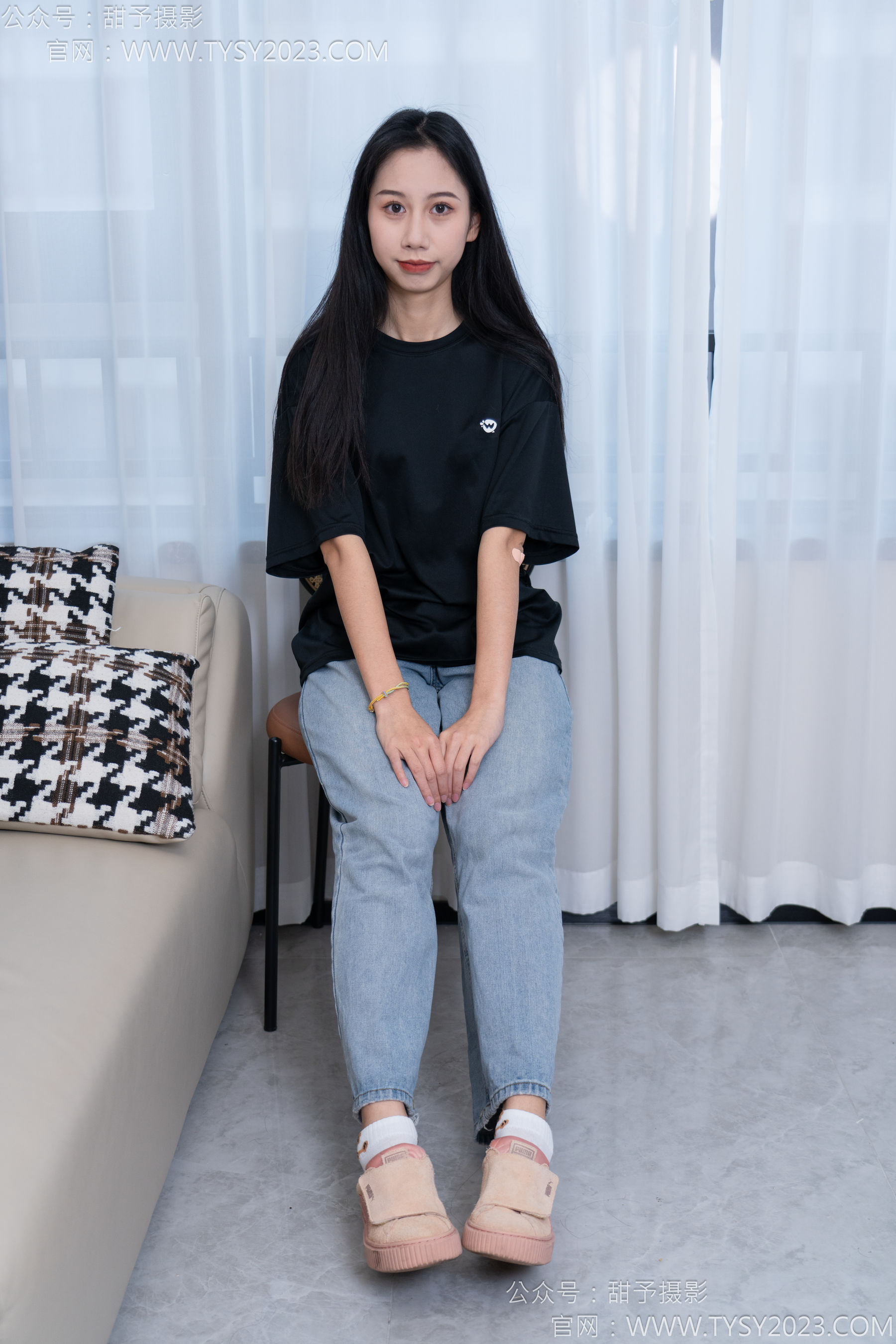 甜予摄影 No.163 娃娃 - 板鞋、白棉袜、裸足/(130P)