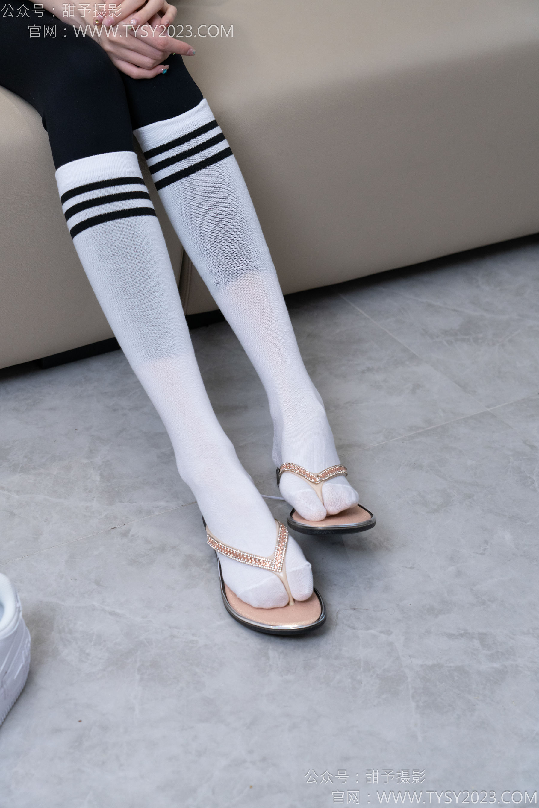 甜予摄影 No.179 珞珞 - 高跟鞋、板鞋、人字拖、白棉袜/(129P)