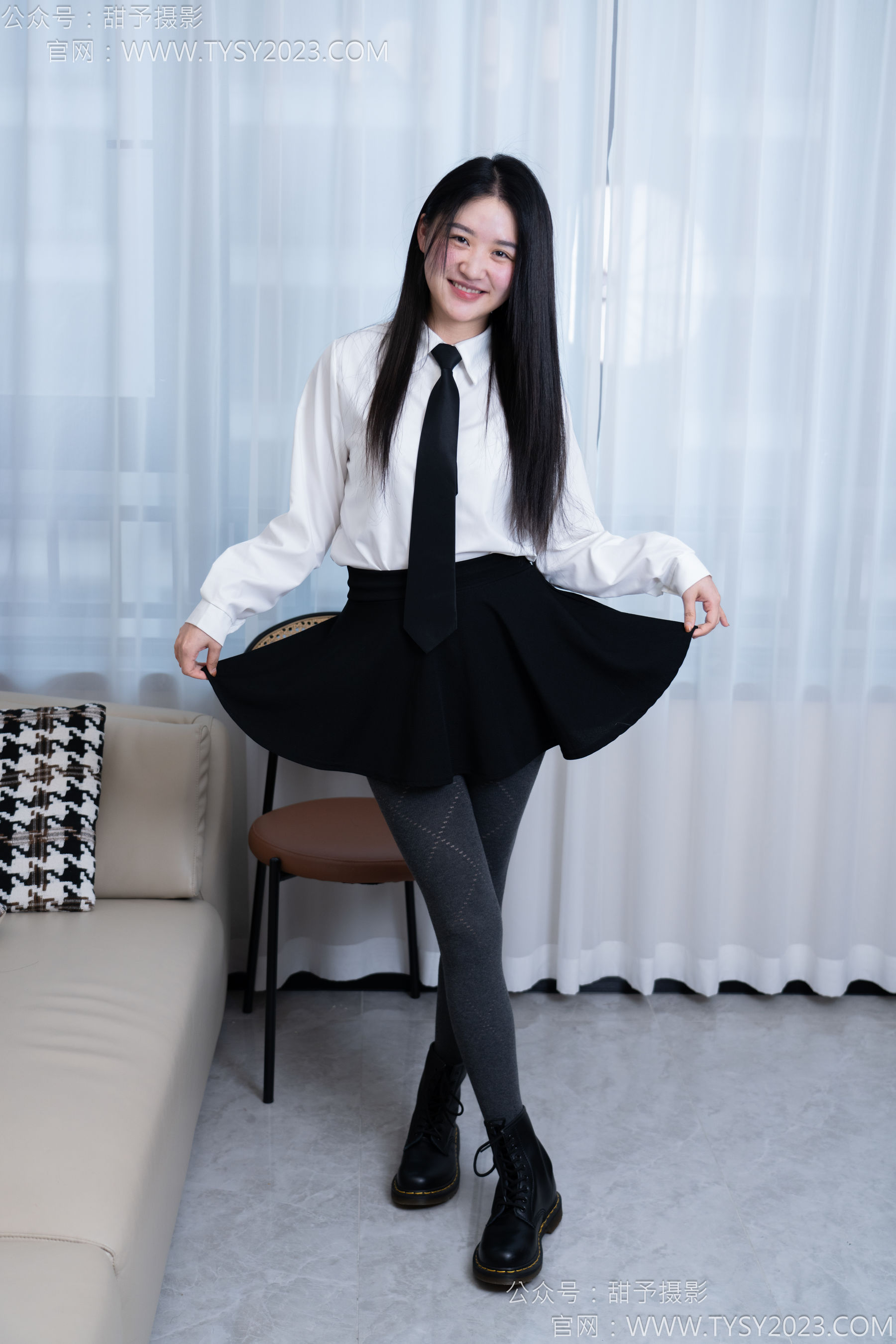 甜予摄影 No.168 澜澜 - 短靴、小腿袜、肉丝/(165P)