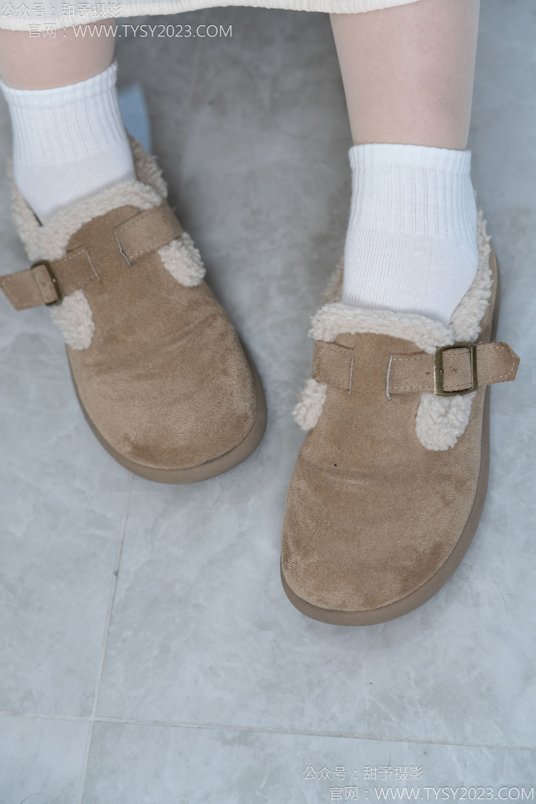 甜予摄影 No.173 小葵 - 棉鞋、白棉袜、薄肉丝/(135P)