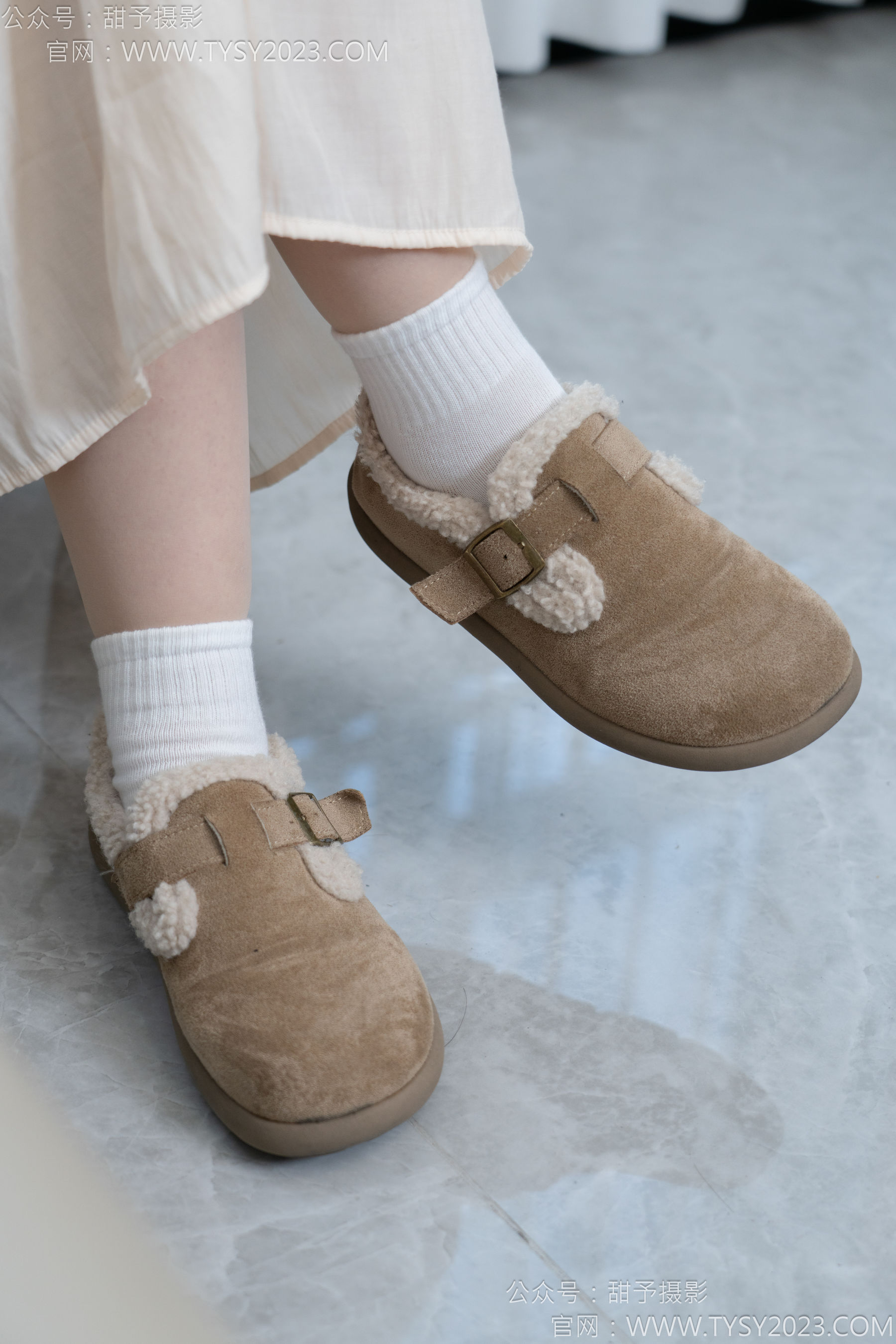 甜予摄影 No.173 小葵 - 棉鞋、白棉袜、薄肉丝/(135P)