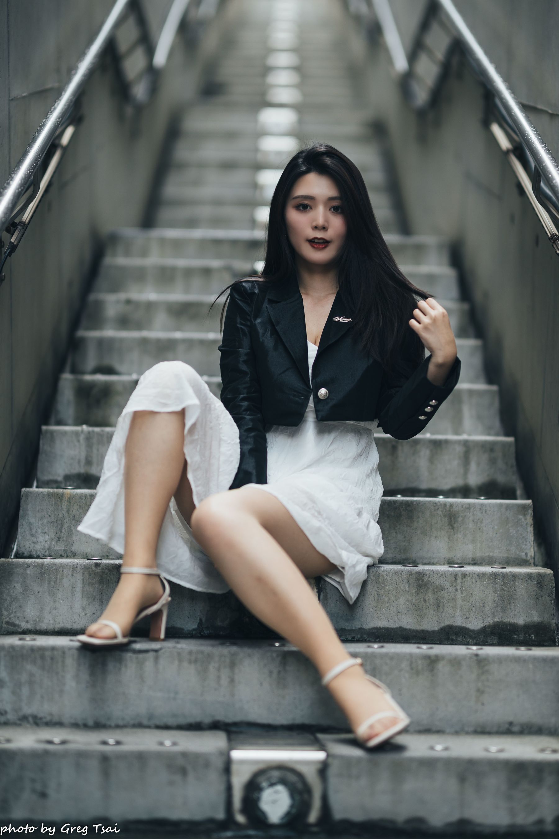 筱筱 - 天台连衣裙/(65P)