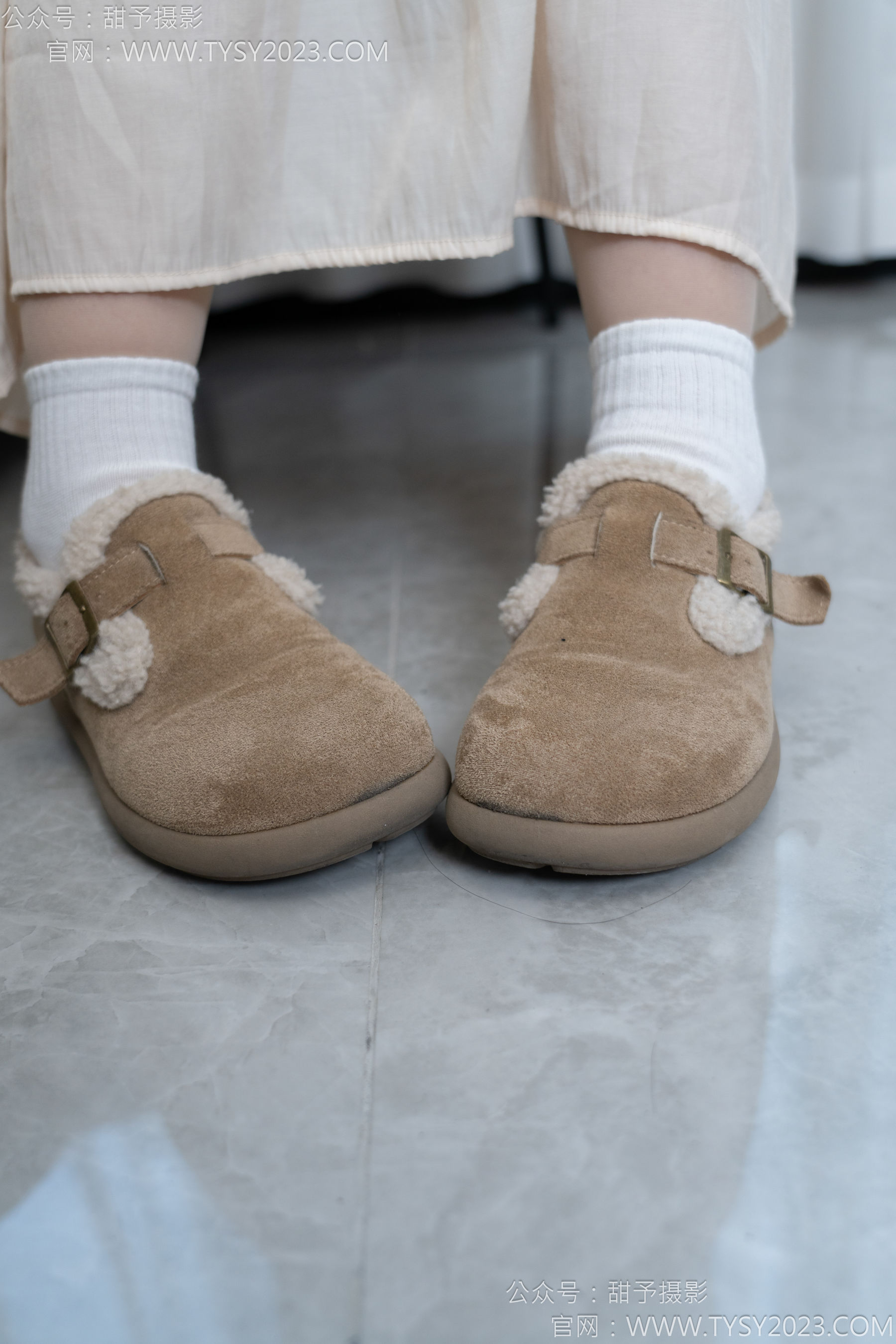 甜予摄影 No.173 小葵 - 棉鞋、白棉袜、薄肉丝/(135P)