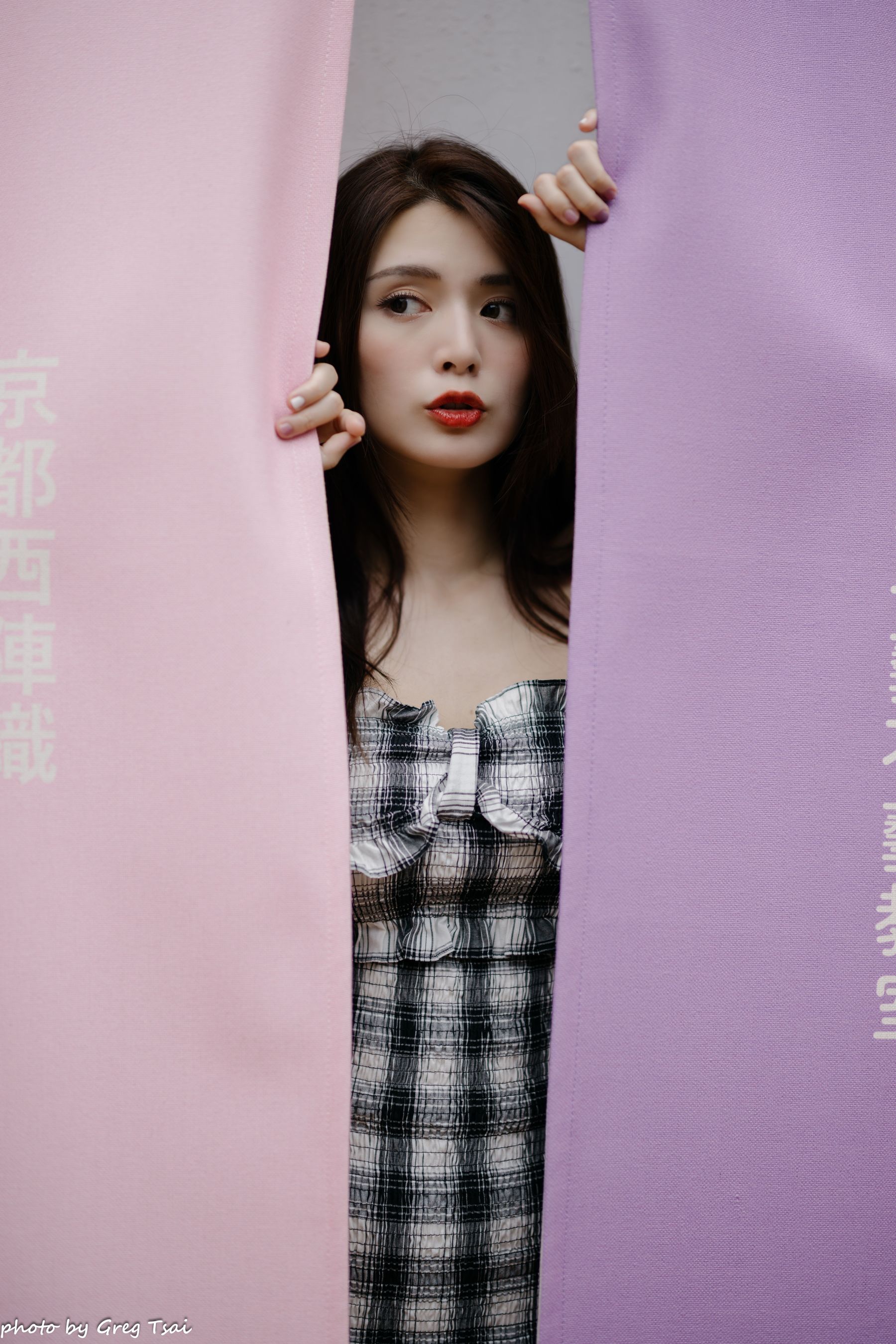 筱筱 - 桃园 格子裙/(119P)