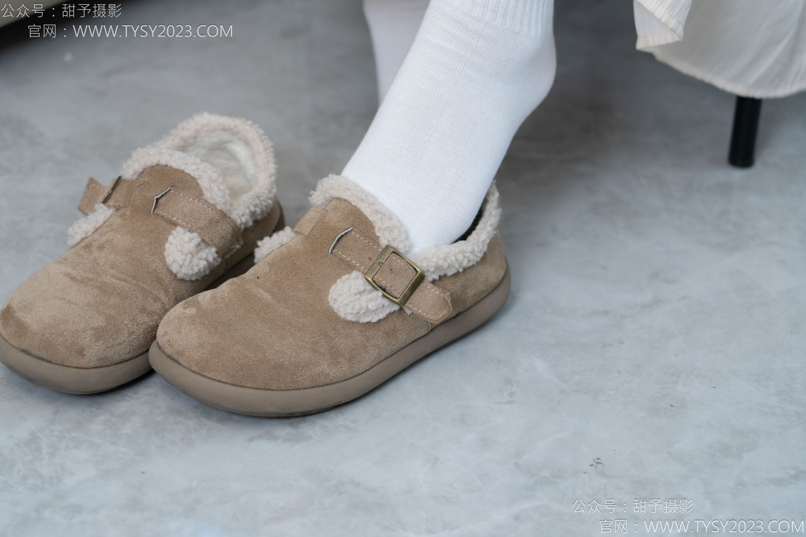 甜予摄影 No.173 小葵 - 棉鞋、白棉袜、薄肉丝/(135P)