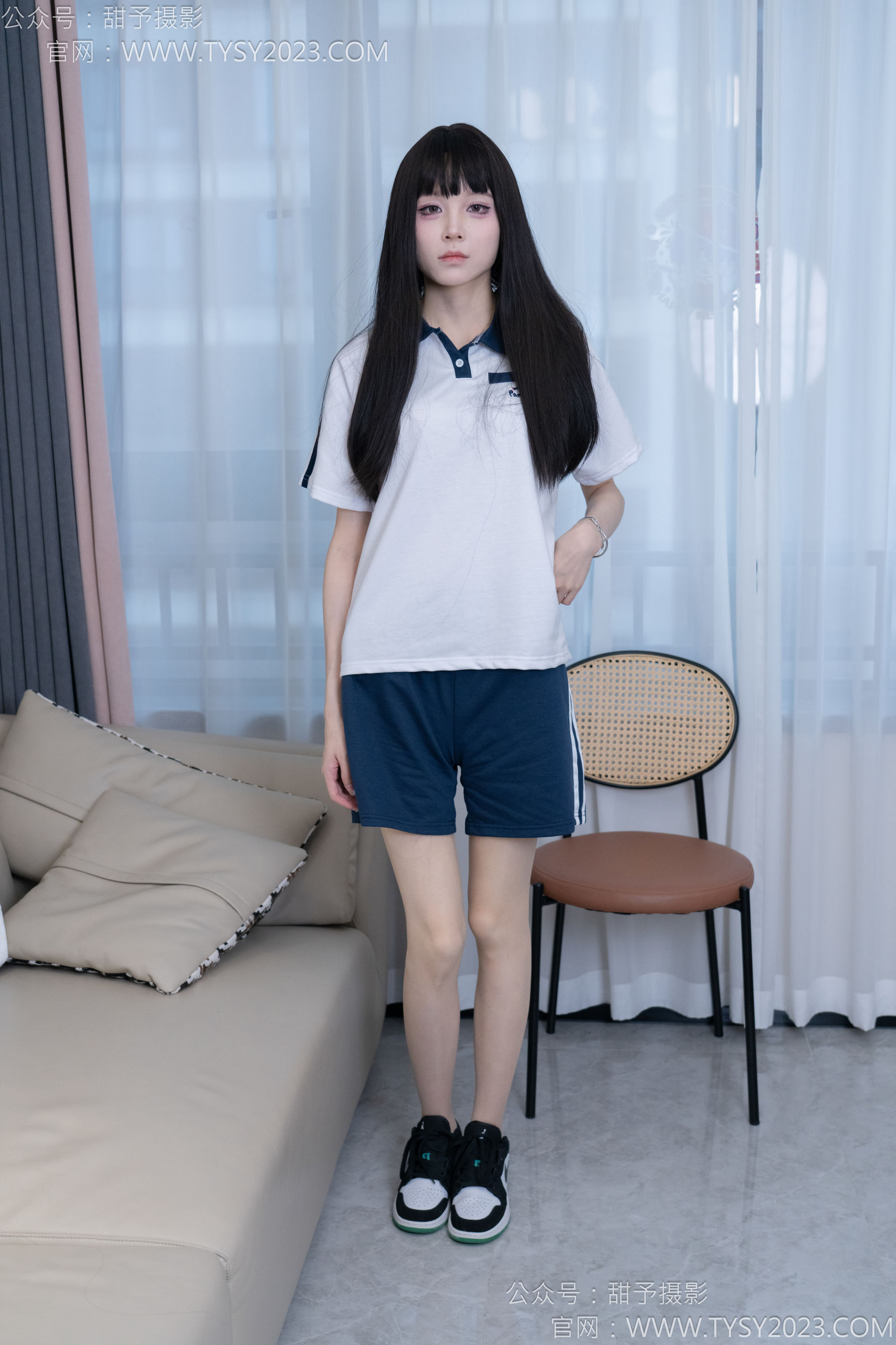 甜予摄影 No.176 珞珞 - 板鞋、薄肉丝/(134P)