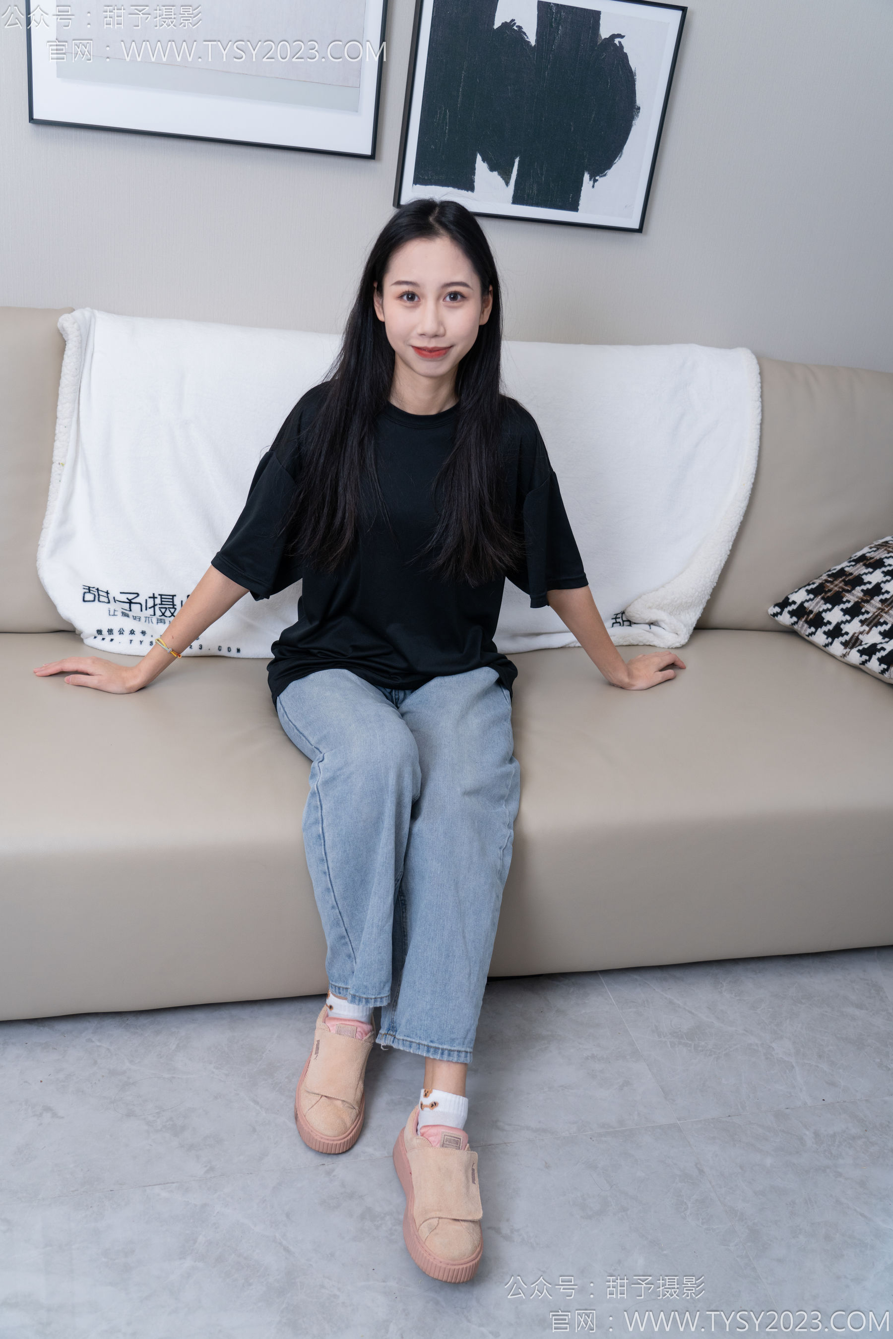甜予摄影 No.163 娃娃 - 板鞋、白棉袜、裸足/(130P)