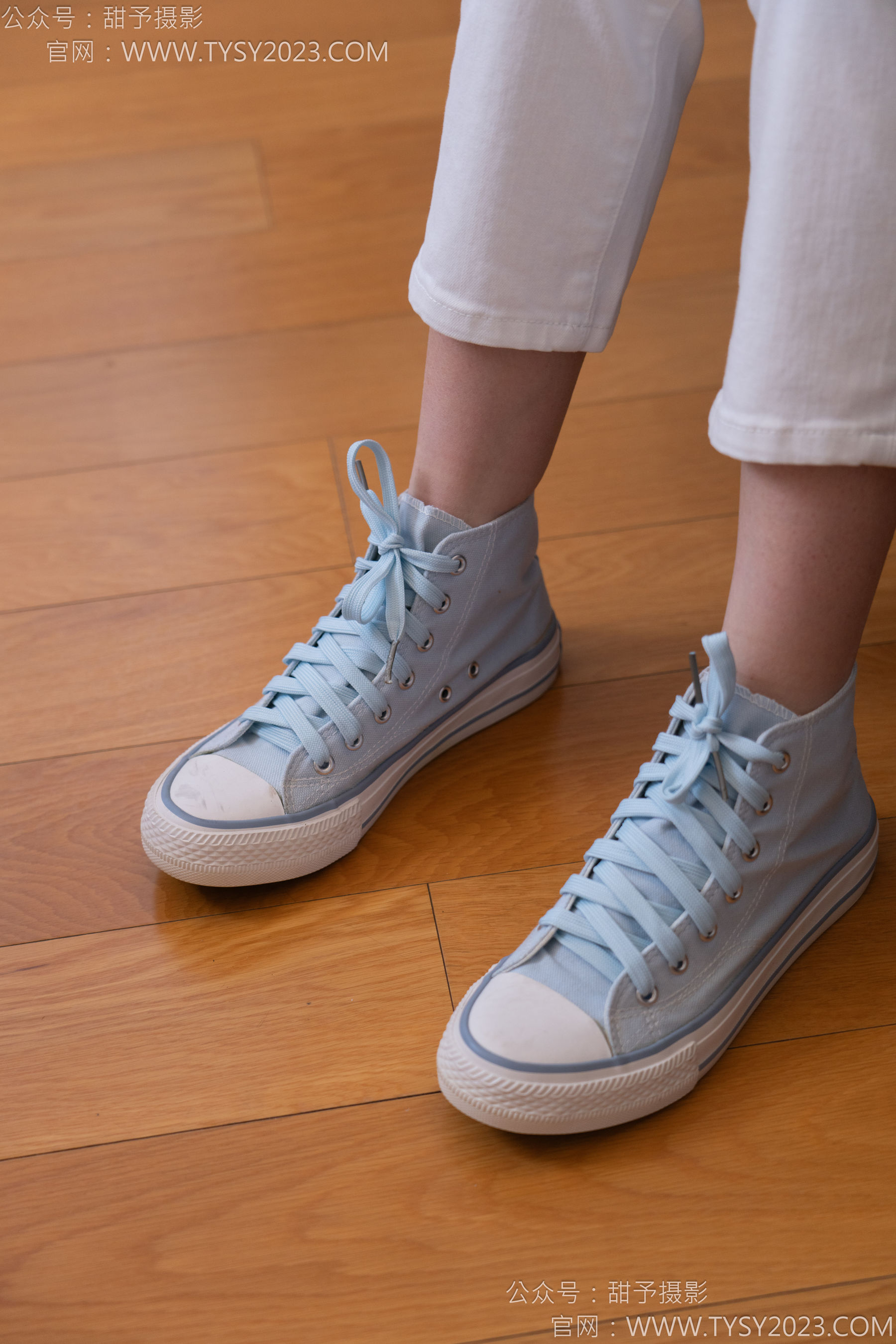 甜予摄影 No.171 璇璇 - 帆布鞋、白棉袜、抖腿剧情/(151P)