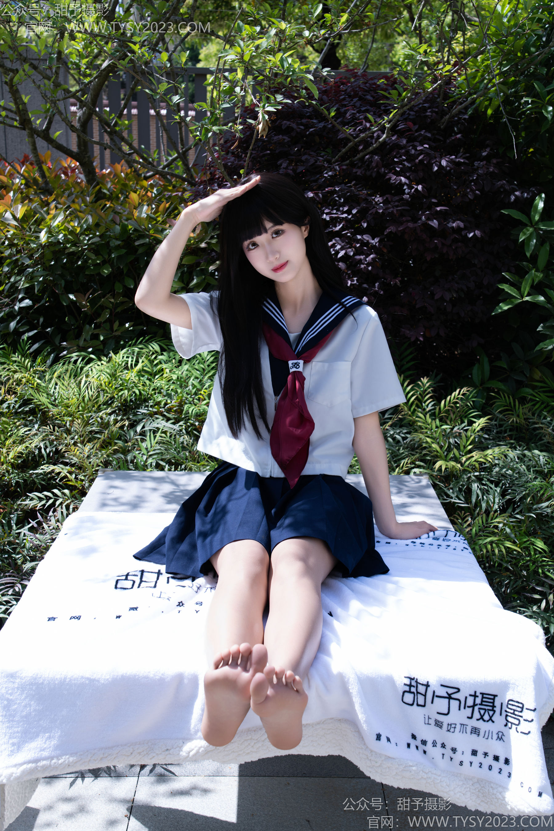 甜予摄影 No.193 小甜桃 - 皮鞋、大腿袜、裸足/(129P)