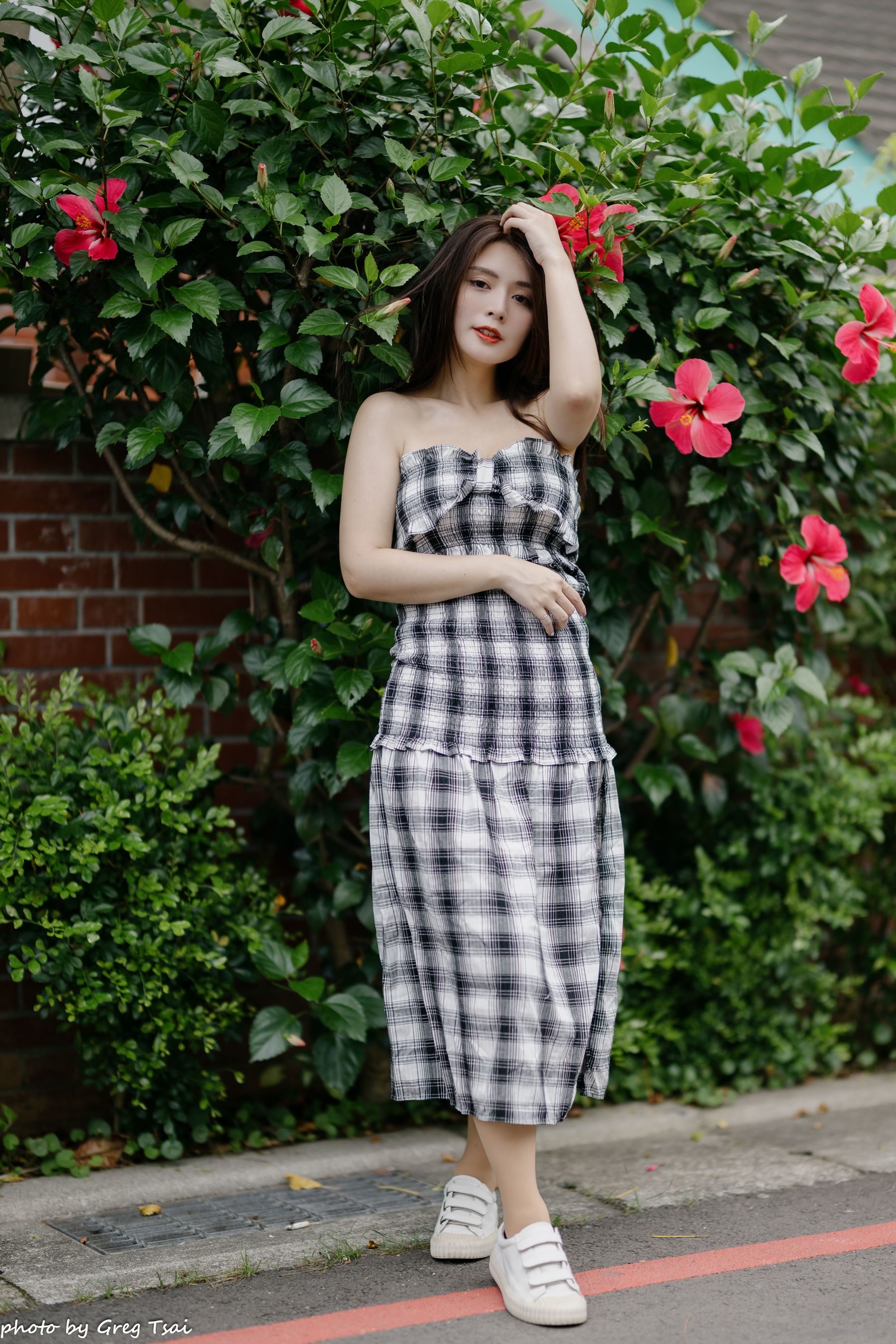 筱筱 - 桃园 格子裙/(119P)