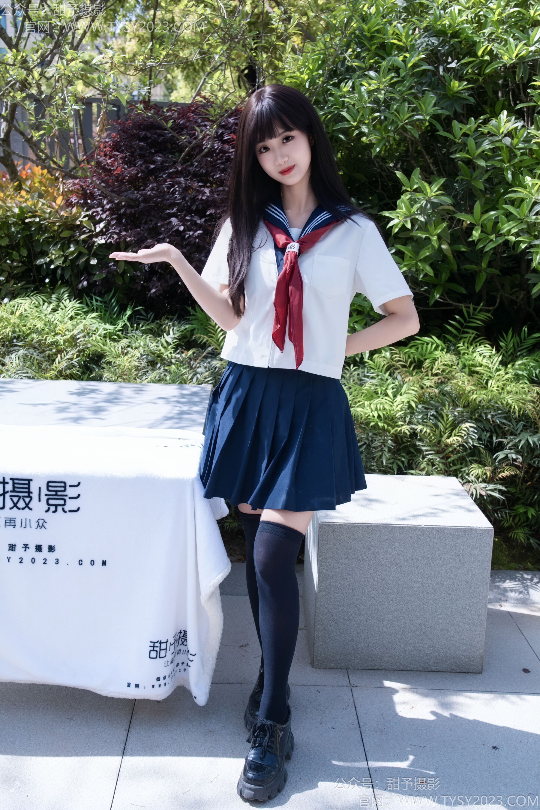 甜予摄影 No.193 小甜桃 - 皮鞋、大腿袜、裸足/(129P)