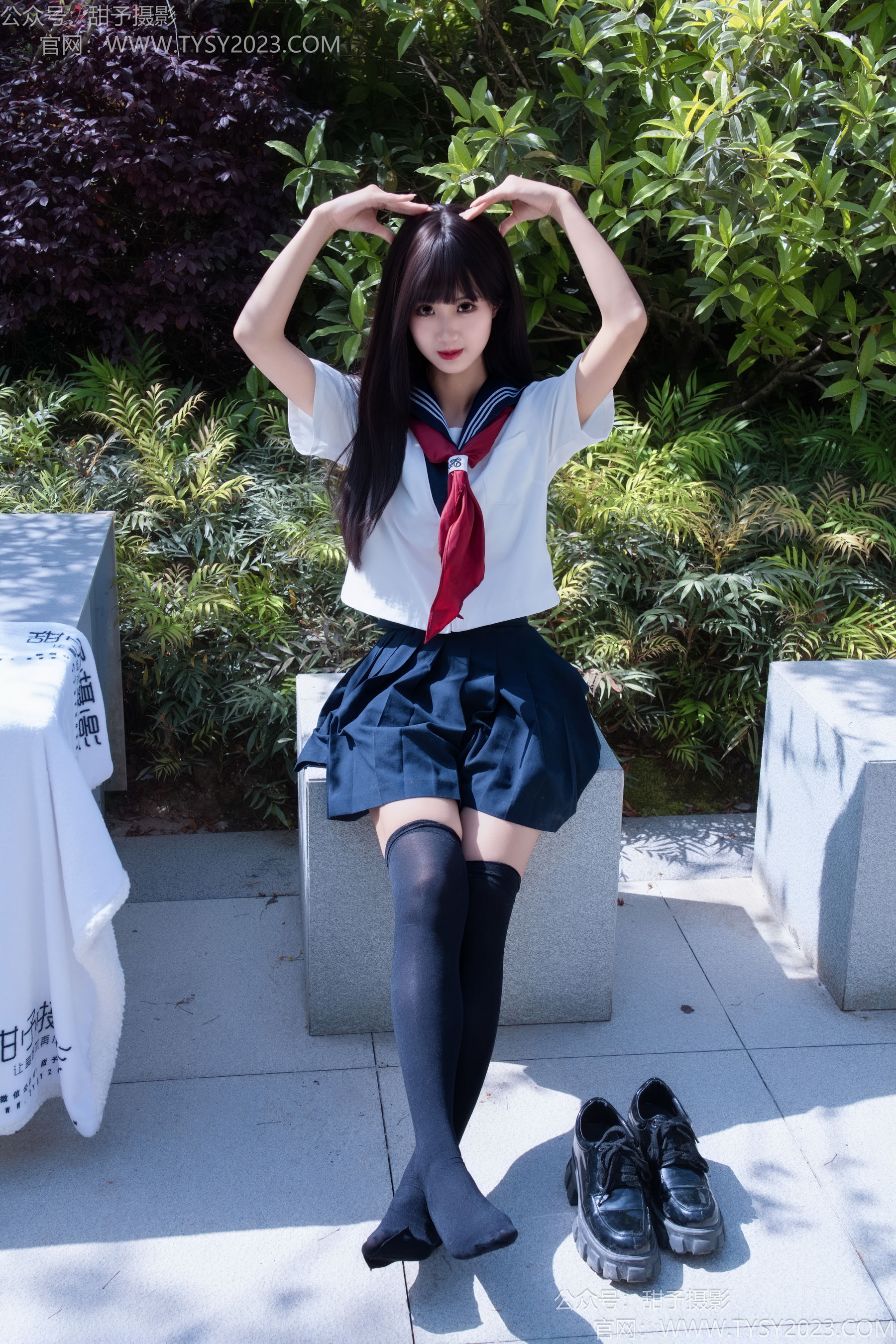 甜予摄影 No.193 小甜桃 - 皮鞋、大腿袜、裸足/(129P)