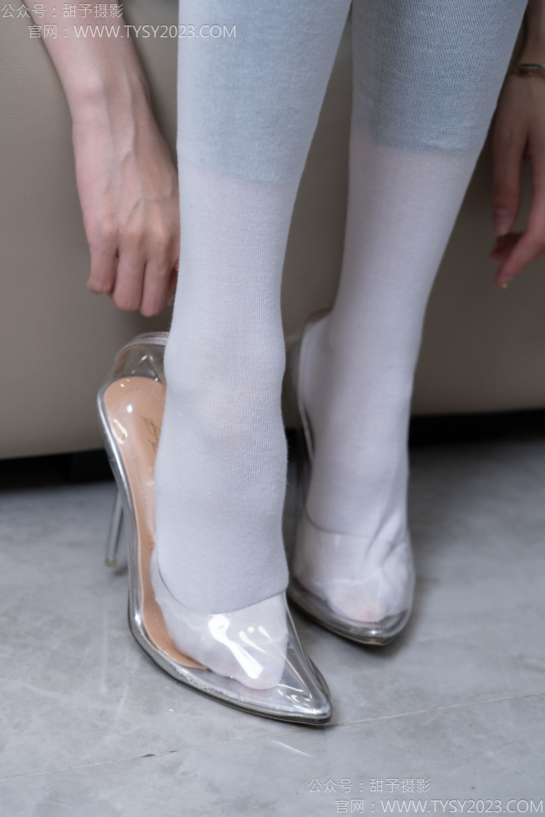 甜予摄影 No.179 珞珞 - 高跟鞋、板鞋、人字拖、白棉袜/(129P)