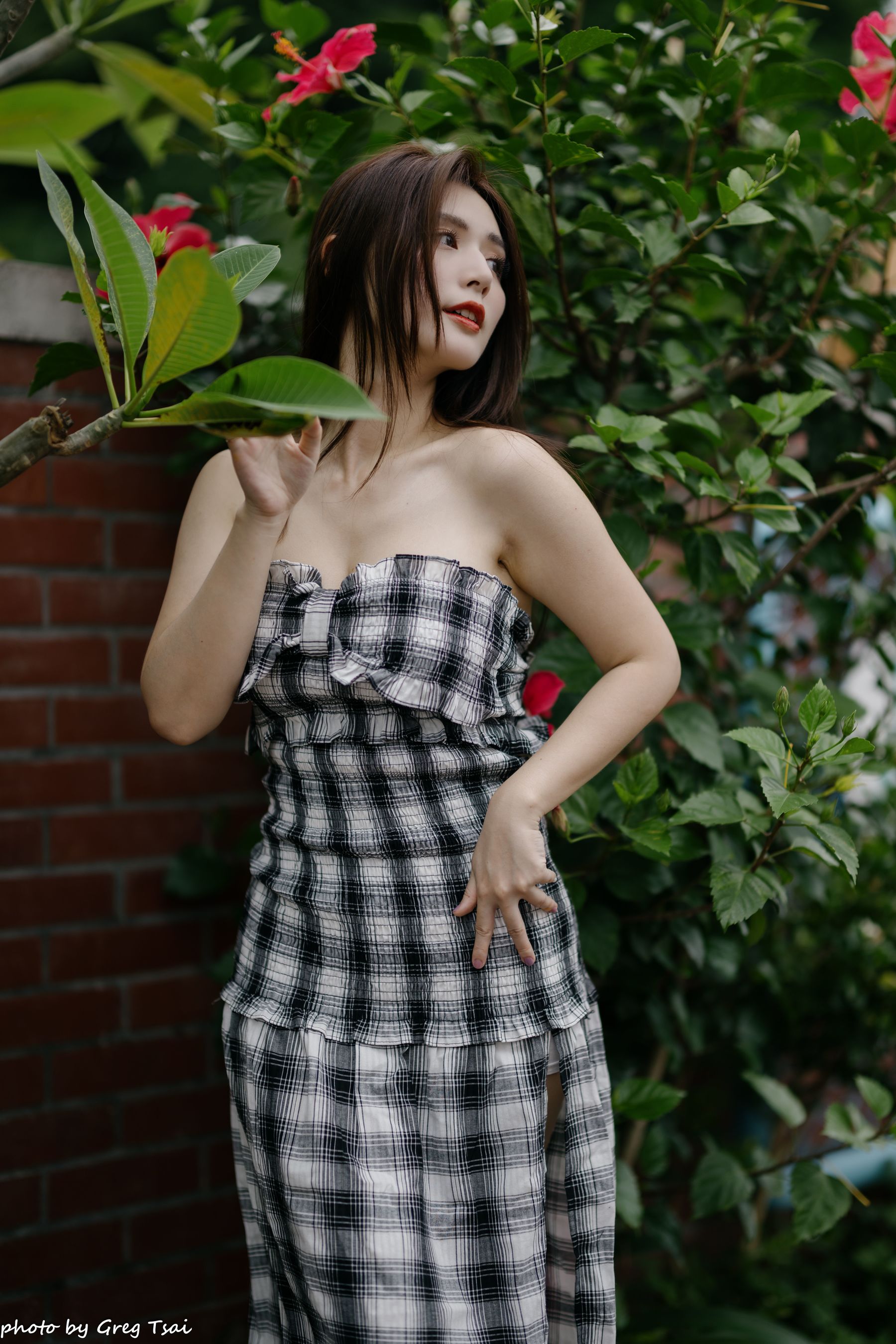 筱筱 - 桃园 格子裙/(119P)